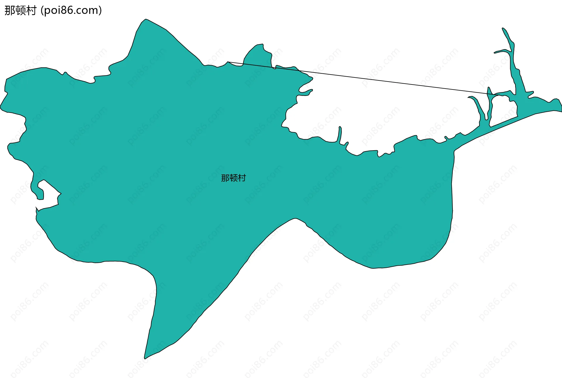 那顿村边界地图