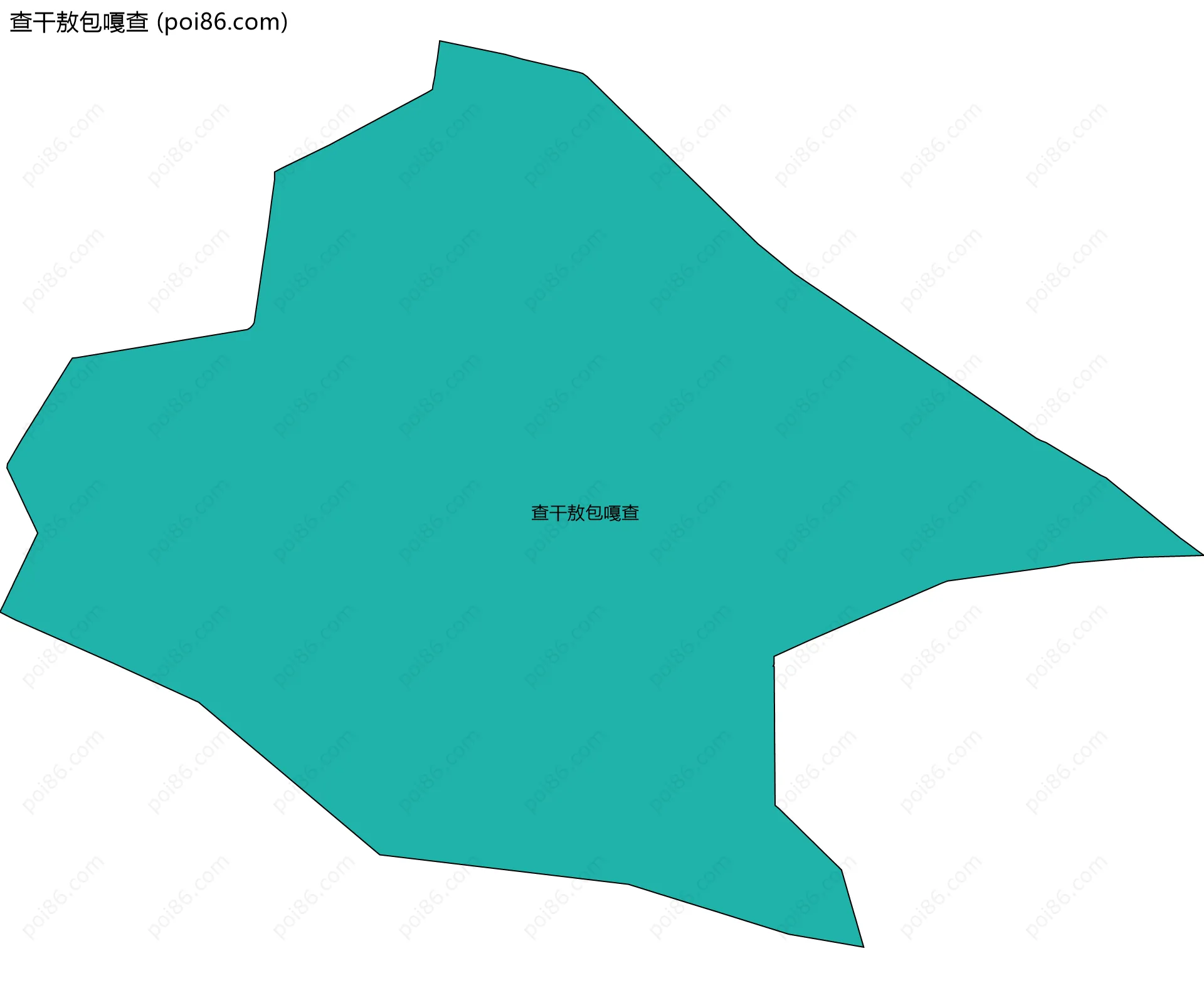 查干敖包嘎查边界地图