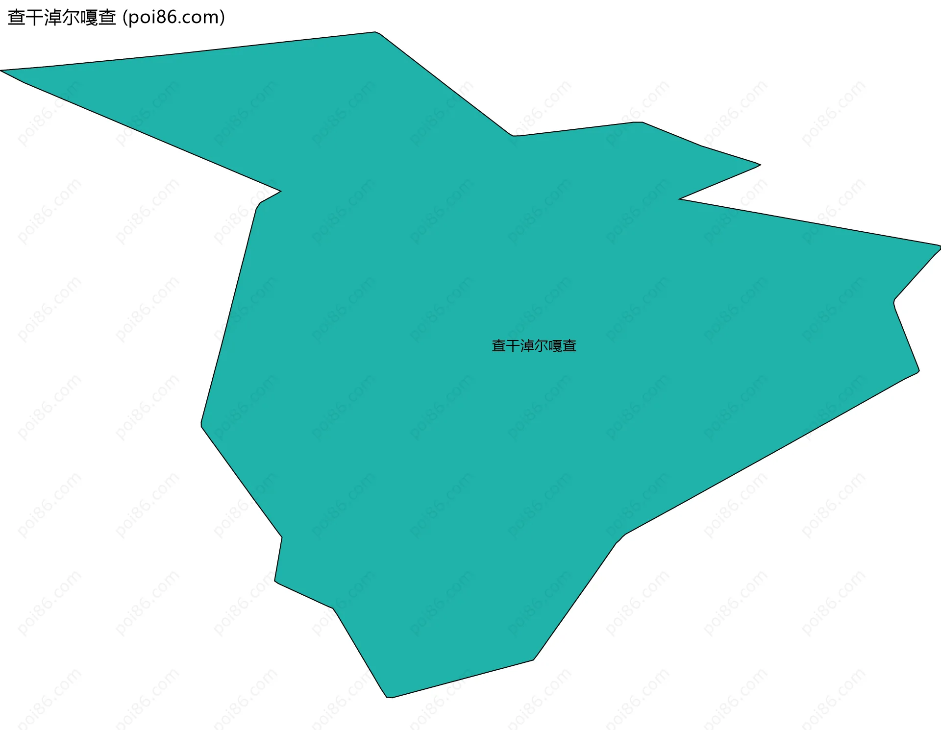 查干淖尔嘎查边界地图