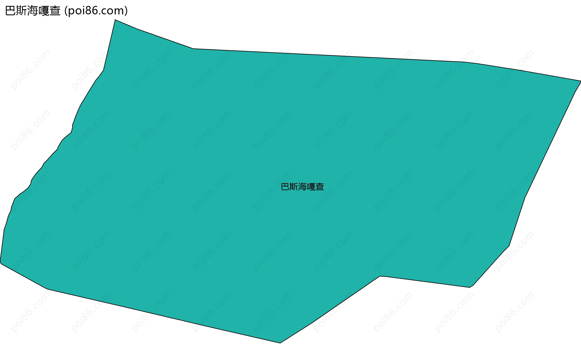 巴斯海嘎查边界地图