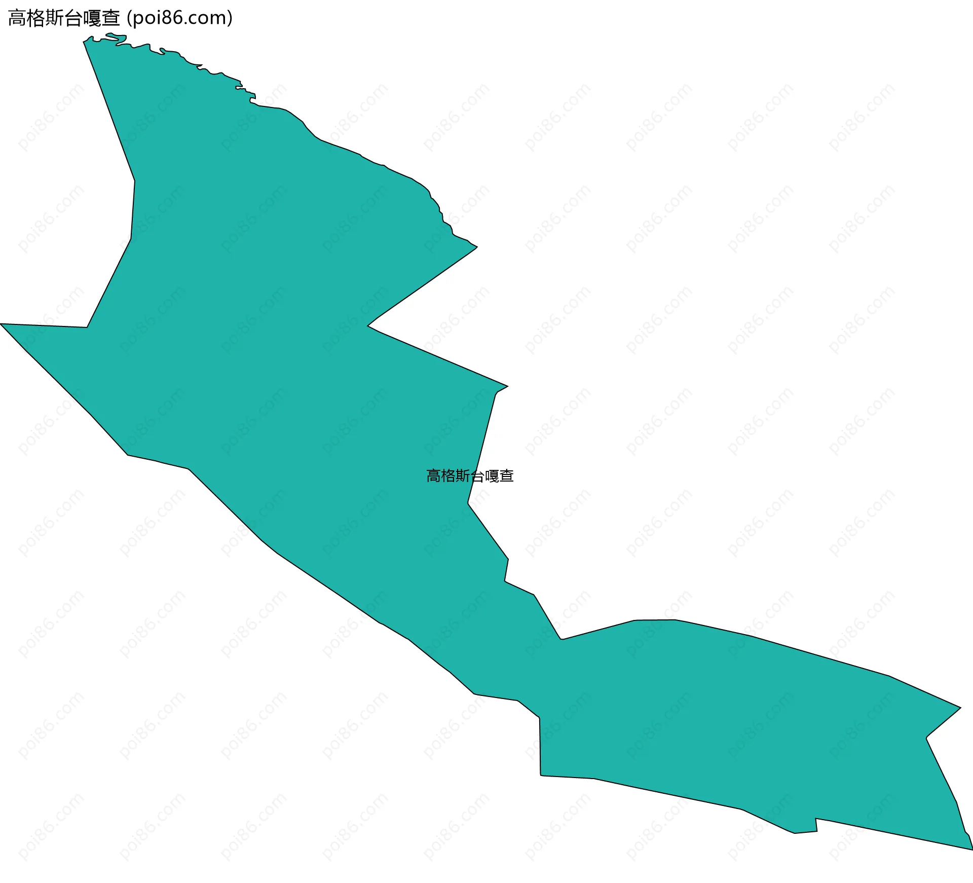 高格斯台嘎查边界地图