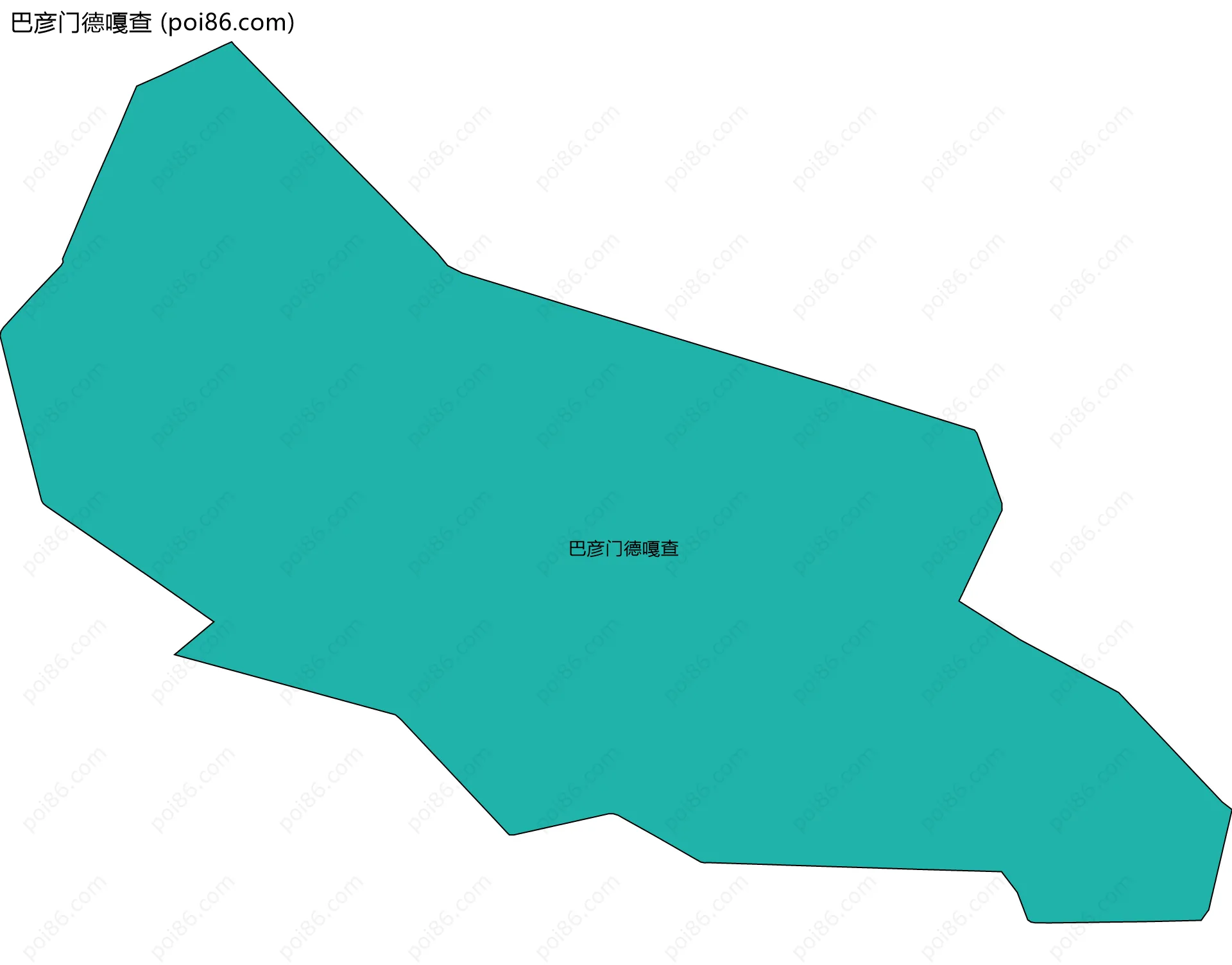 巴彦门德嘎查边界地图