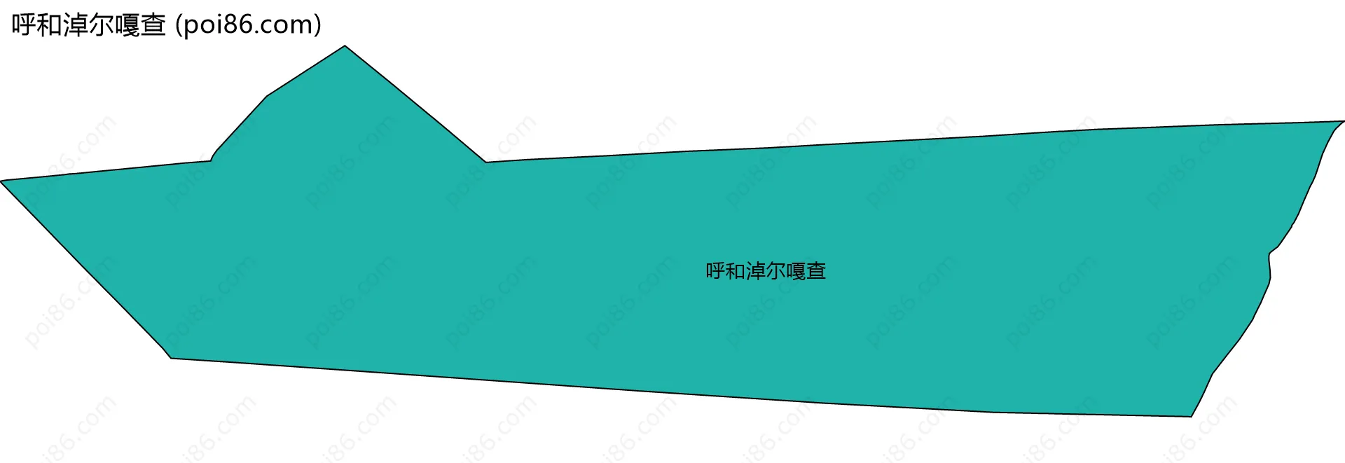 呼和淖尔嘎查边界地图
