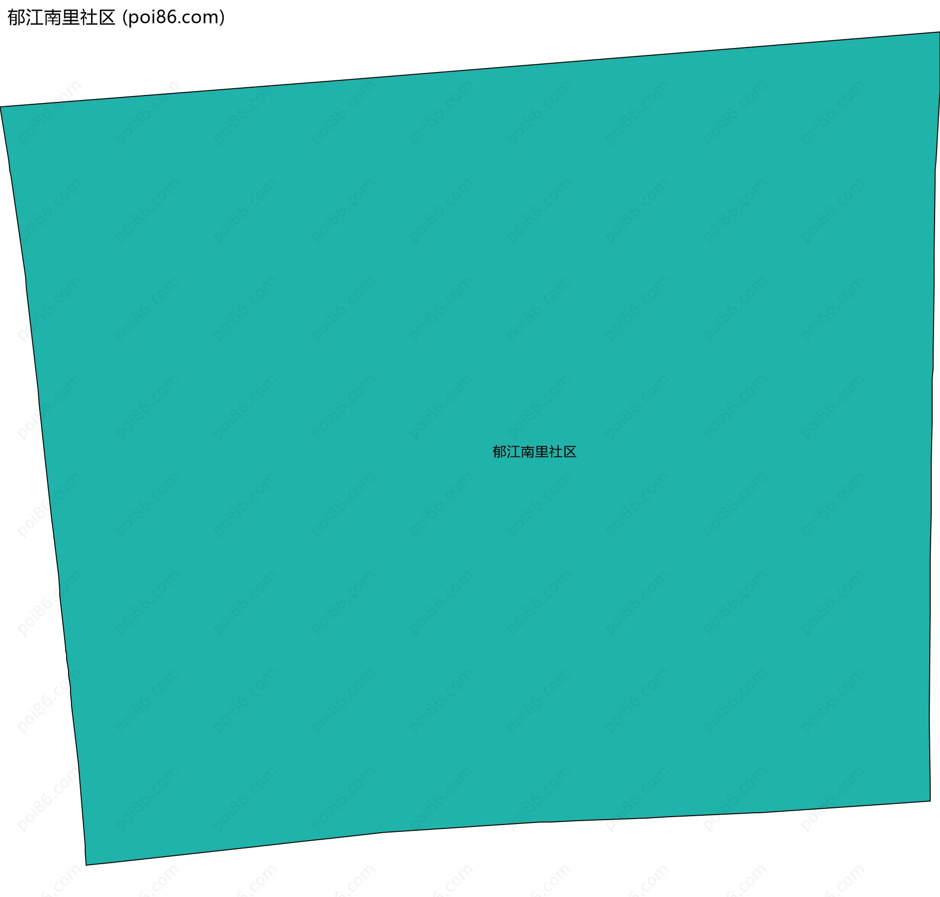 郁江南里社区边界地图
