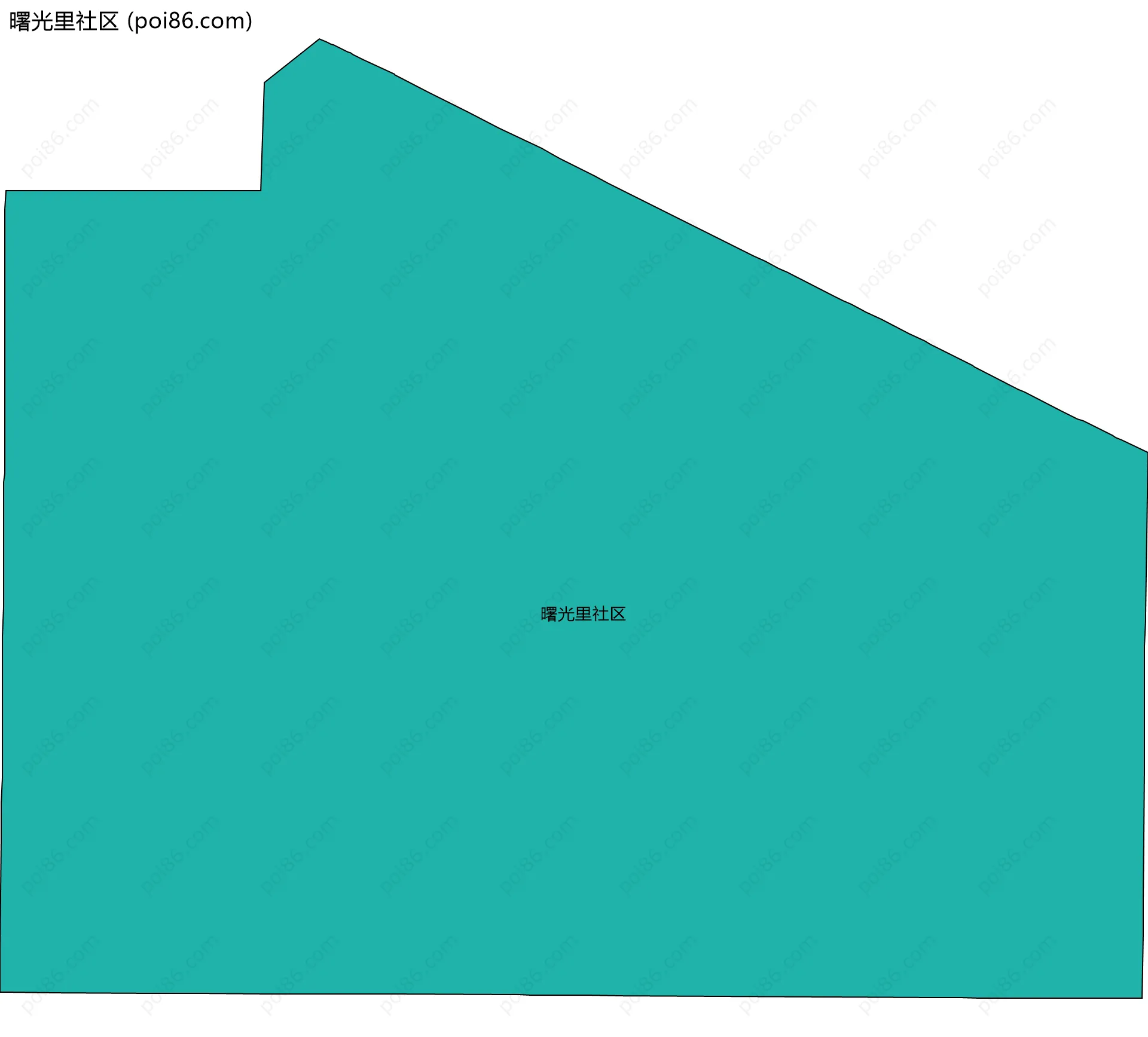 曙光里社区边界地图