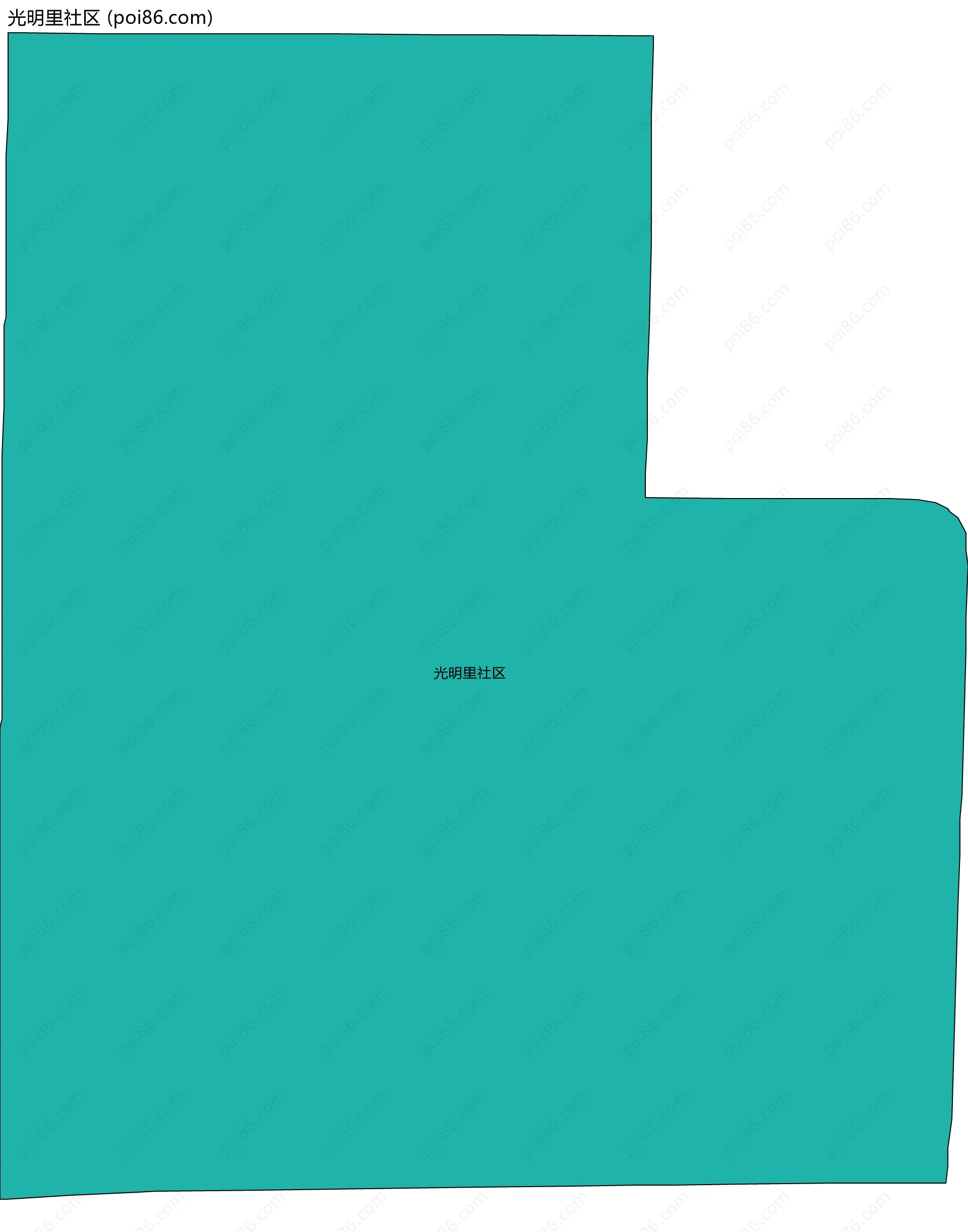 光明里社区边界地图