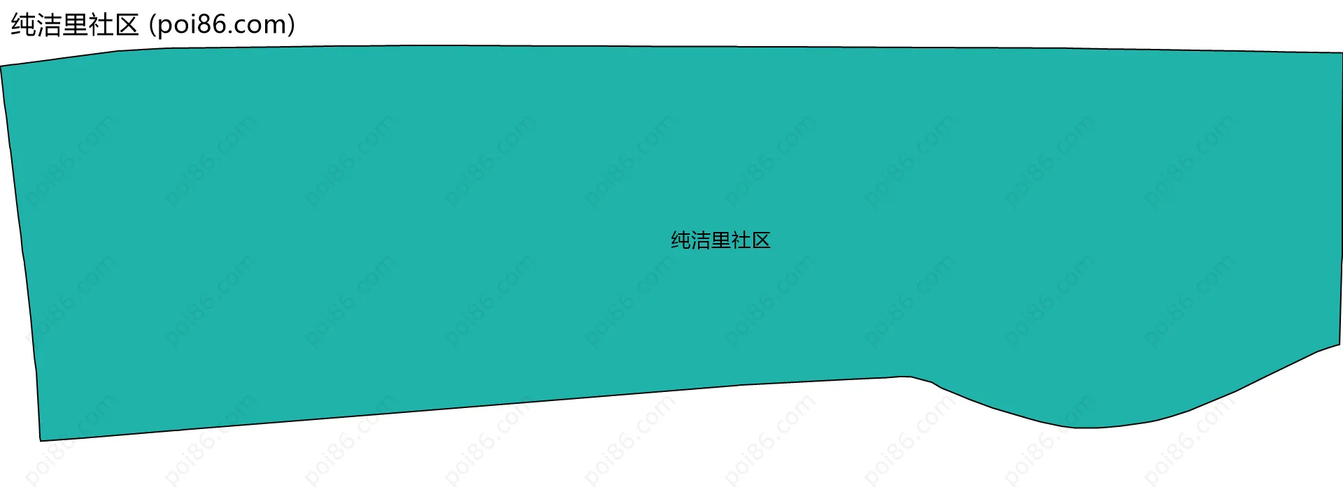纯洁里社区边界地图