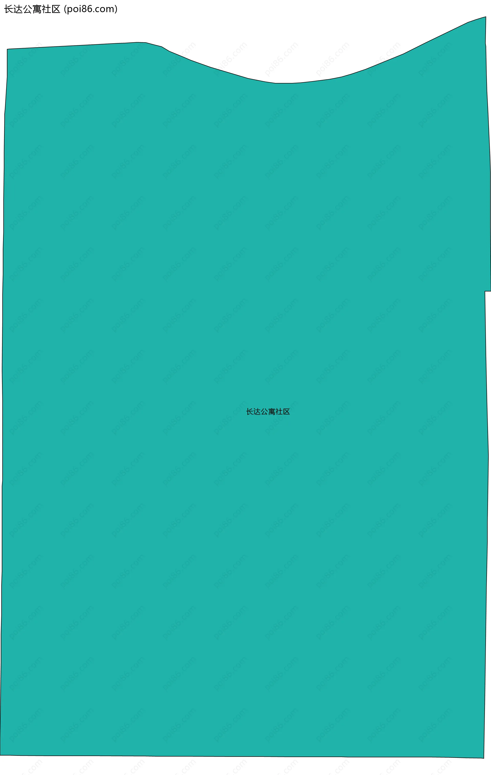 长达公寓社区边界地图