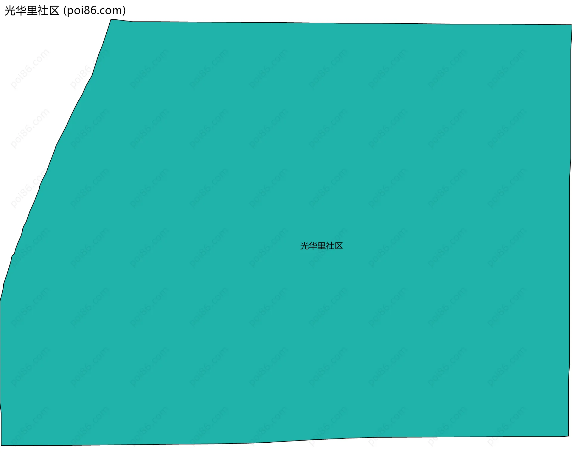 光华里社区边界地图