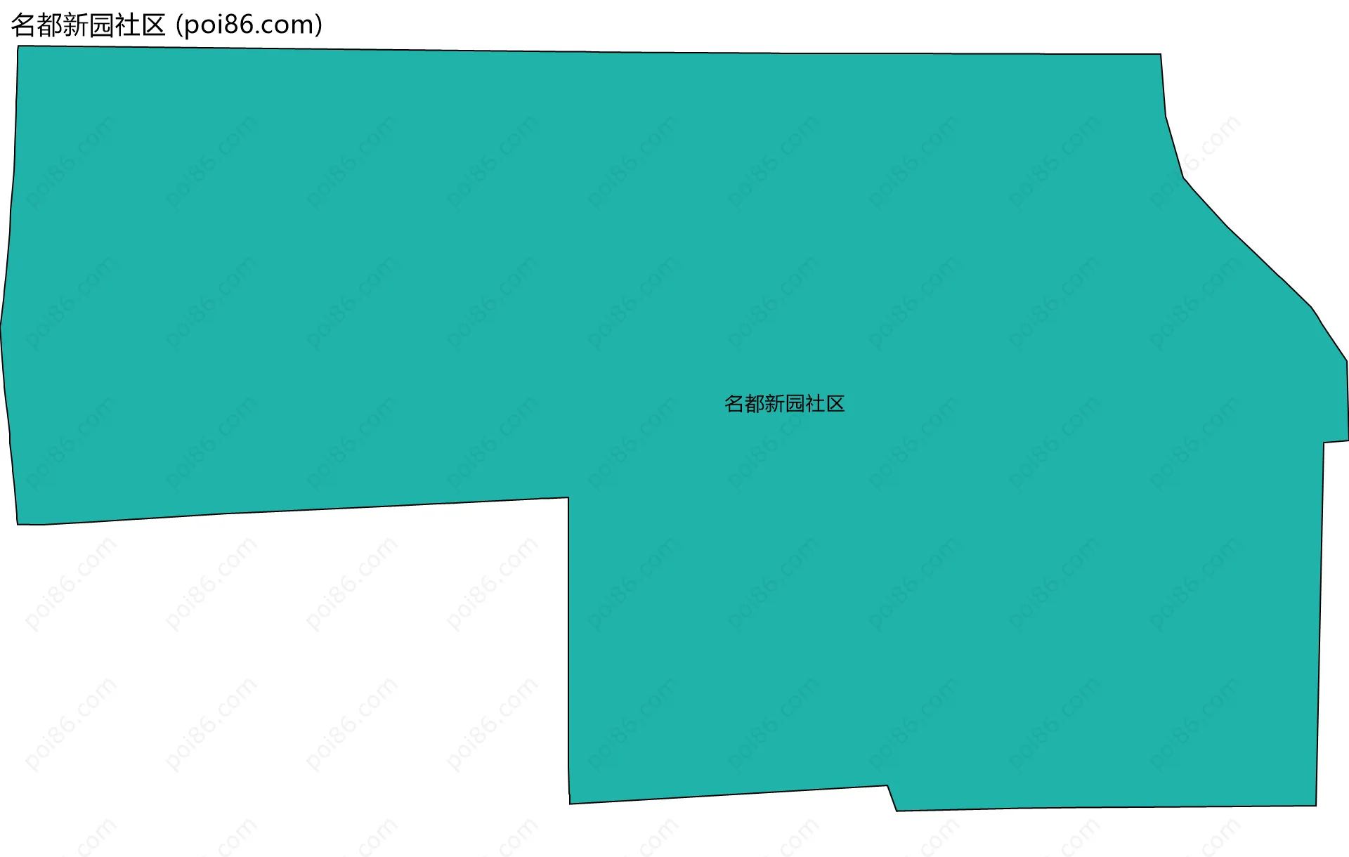 名都新园社区边界地图