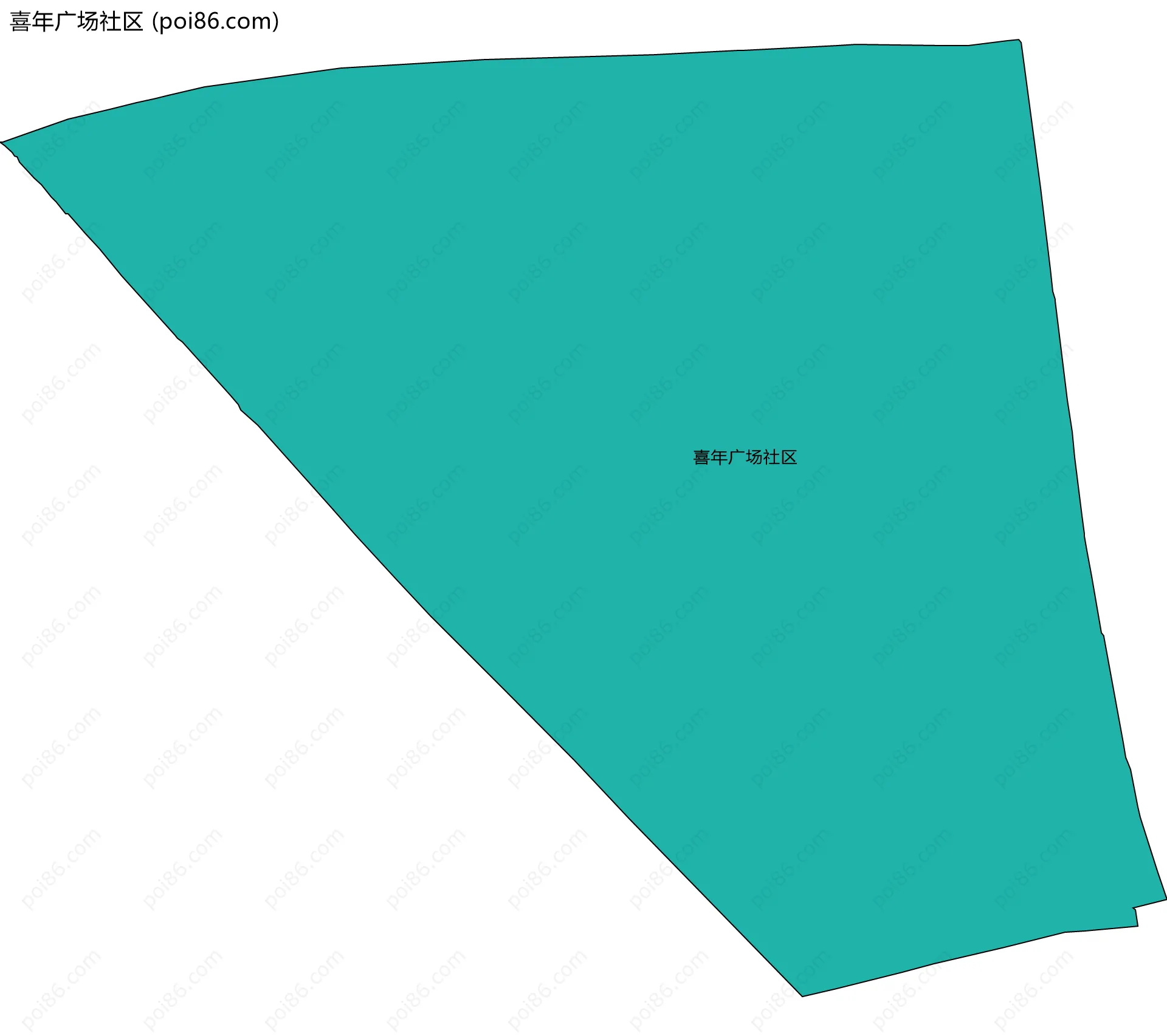 喜年广场社区边界地图