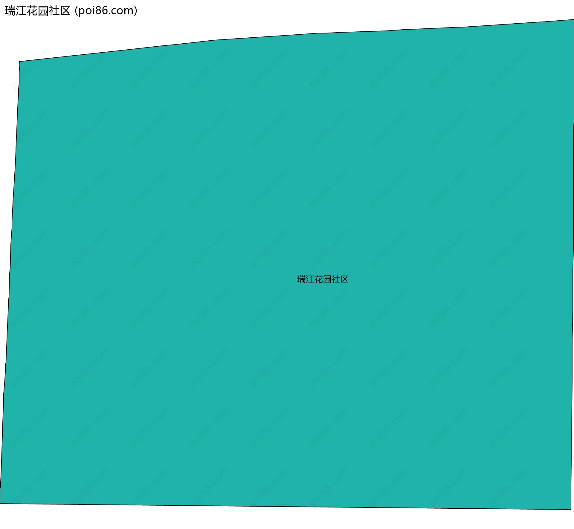 瑞江花园社区边界地图