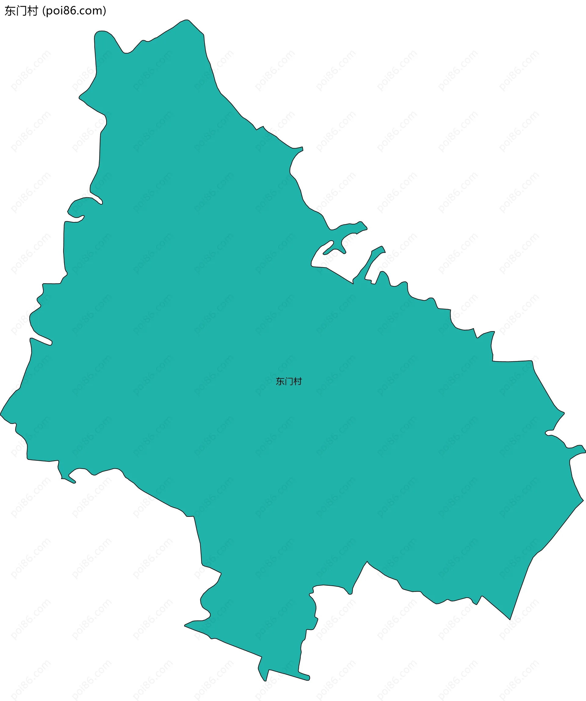 东门村边界地图