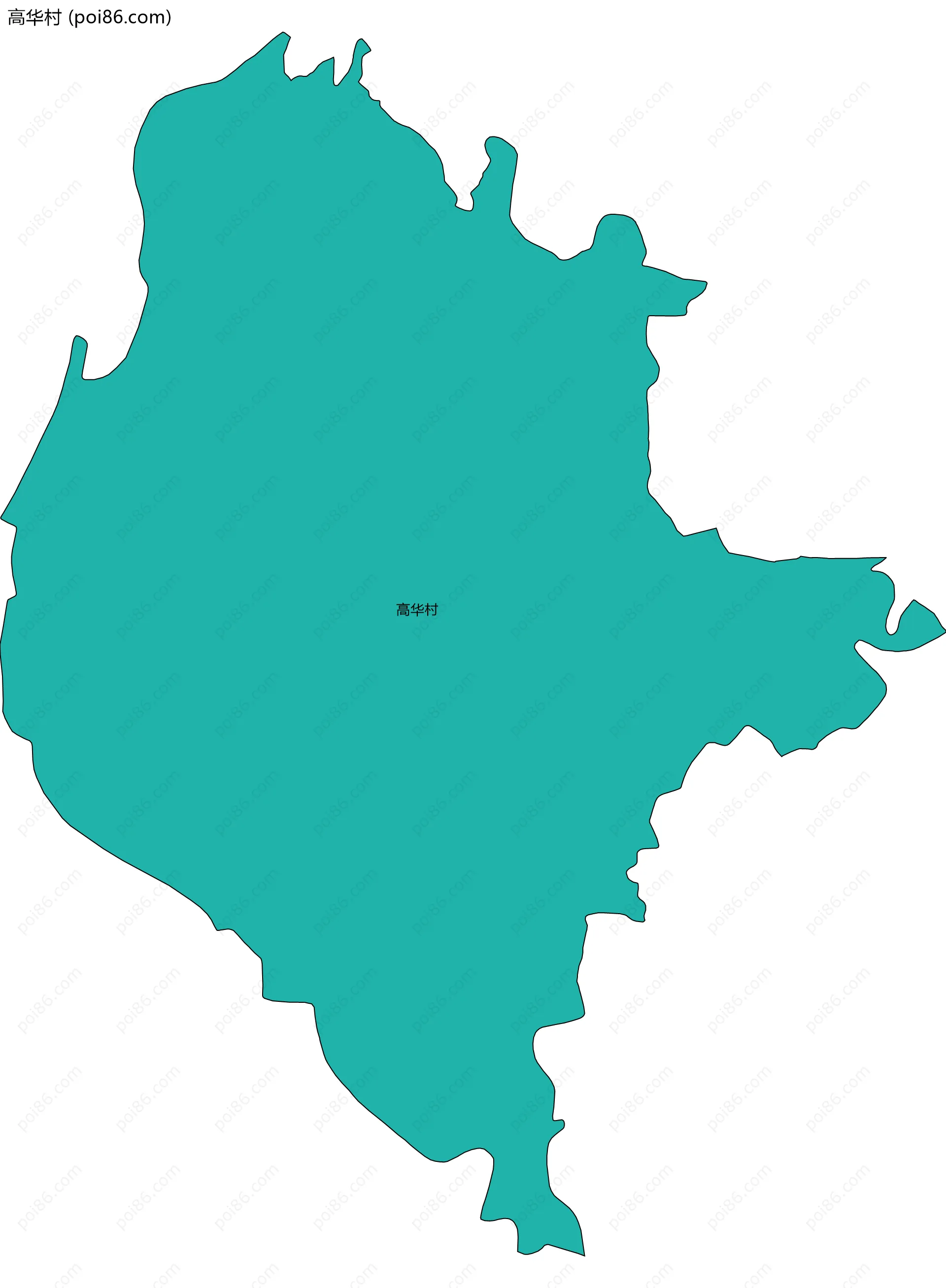 高华村边界地图