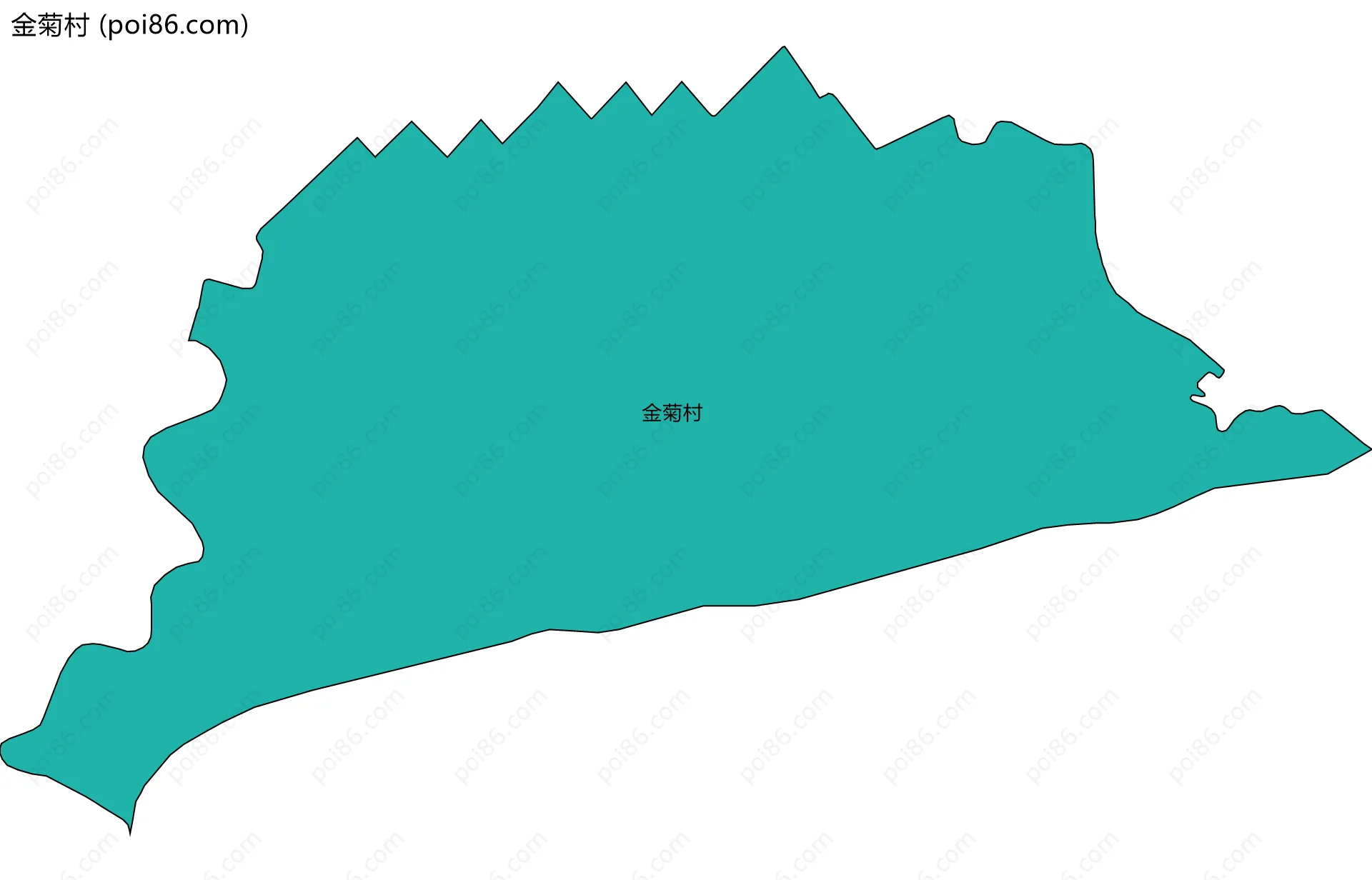 金菊村边界地图