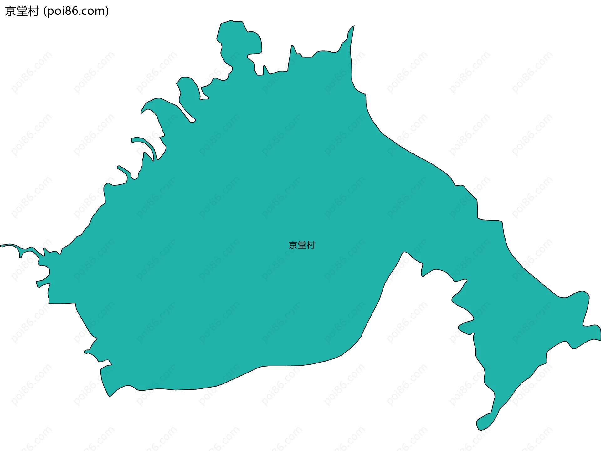 京堂村边界地图