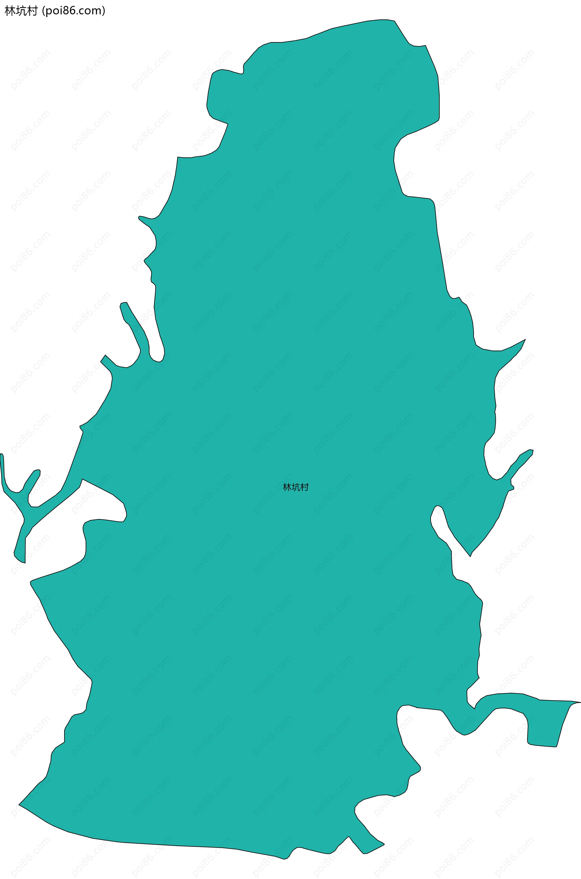 林坑村边界地图