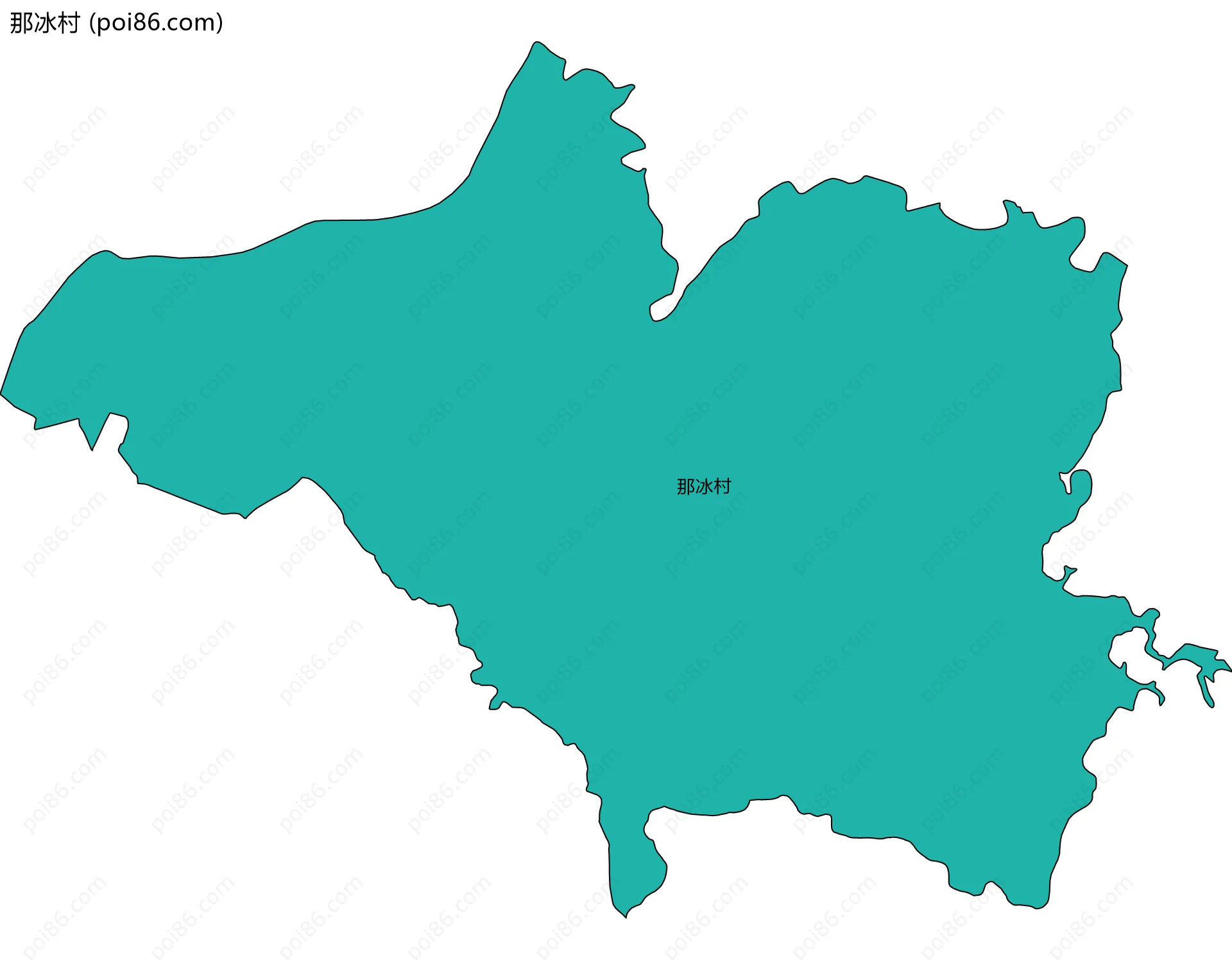 那冰村边界地图
