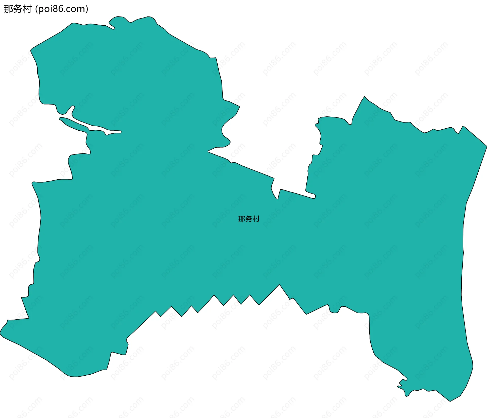 那务村边界地图
