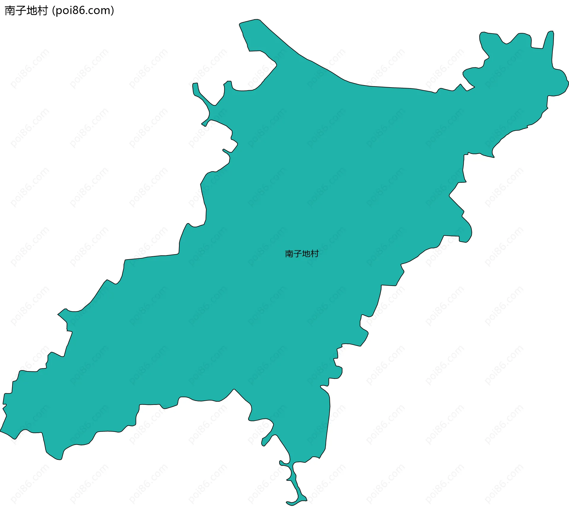 南子地村边界地图