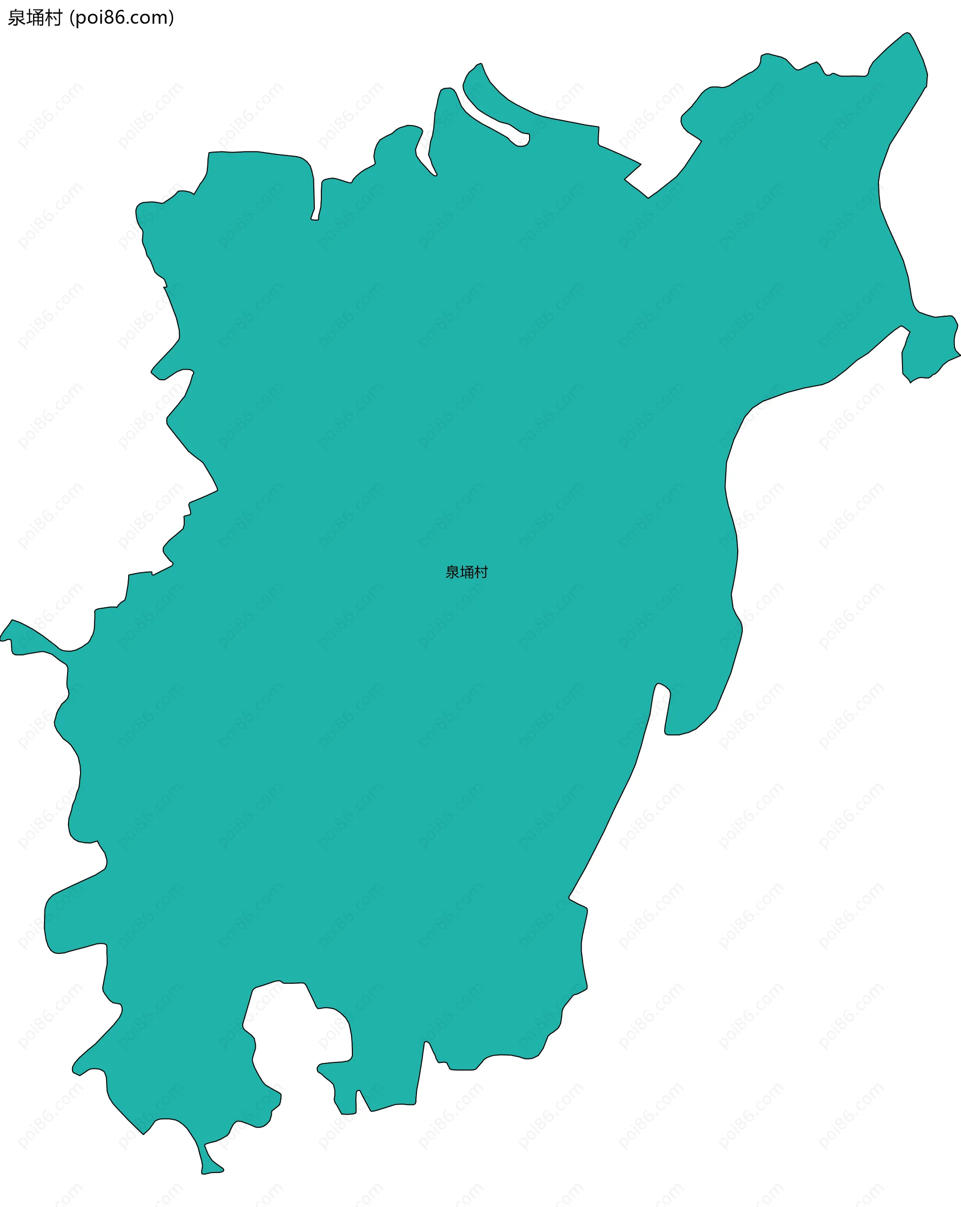 泉埇村边界地图