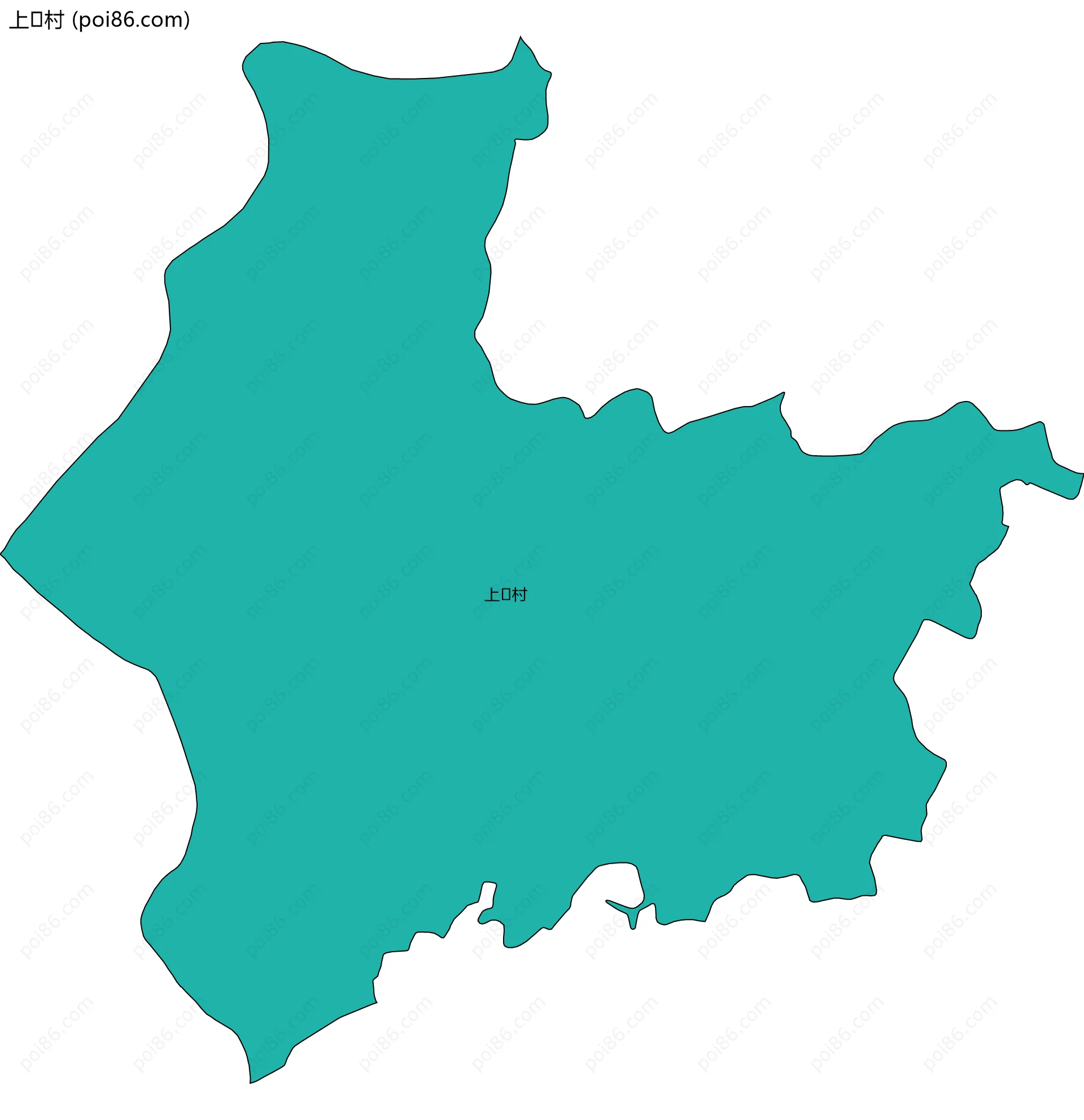 上村边界地图