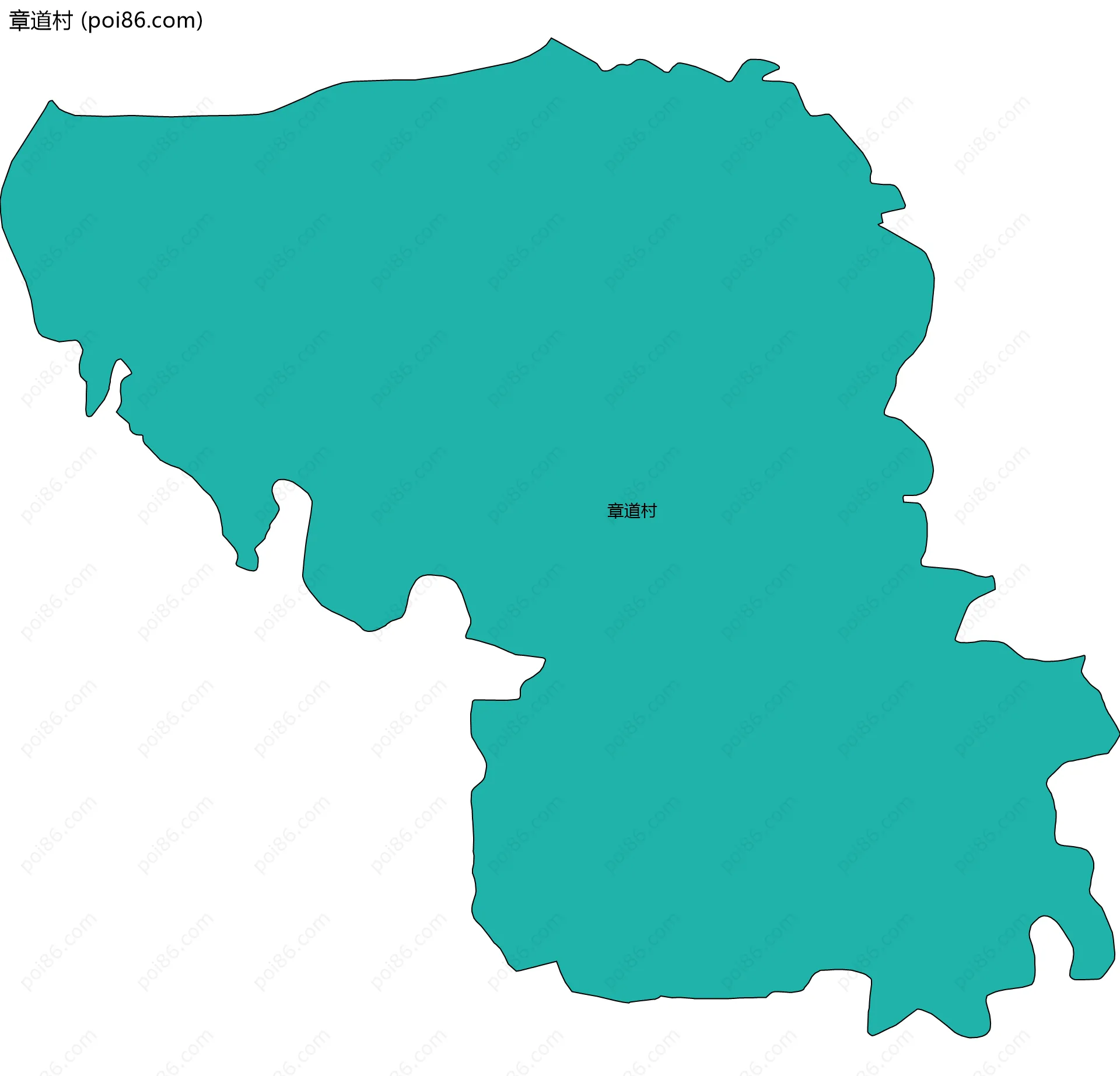章道村边界地图
