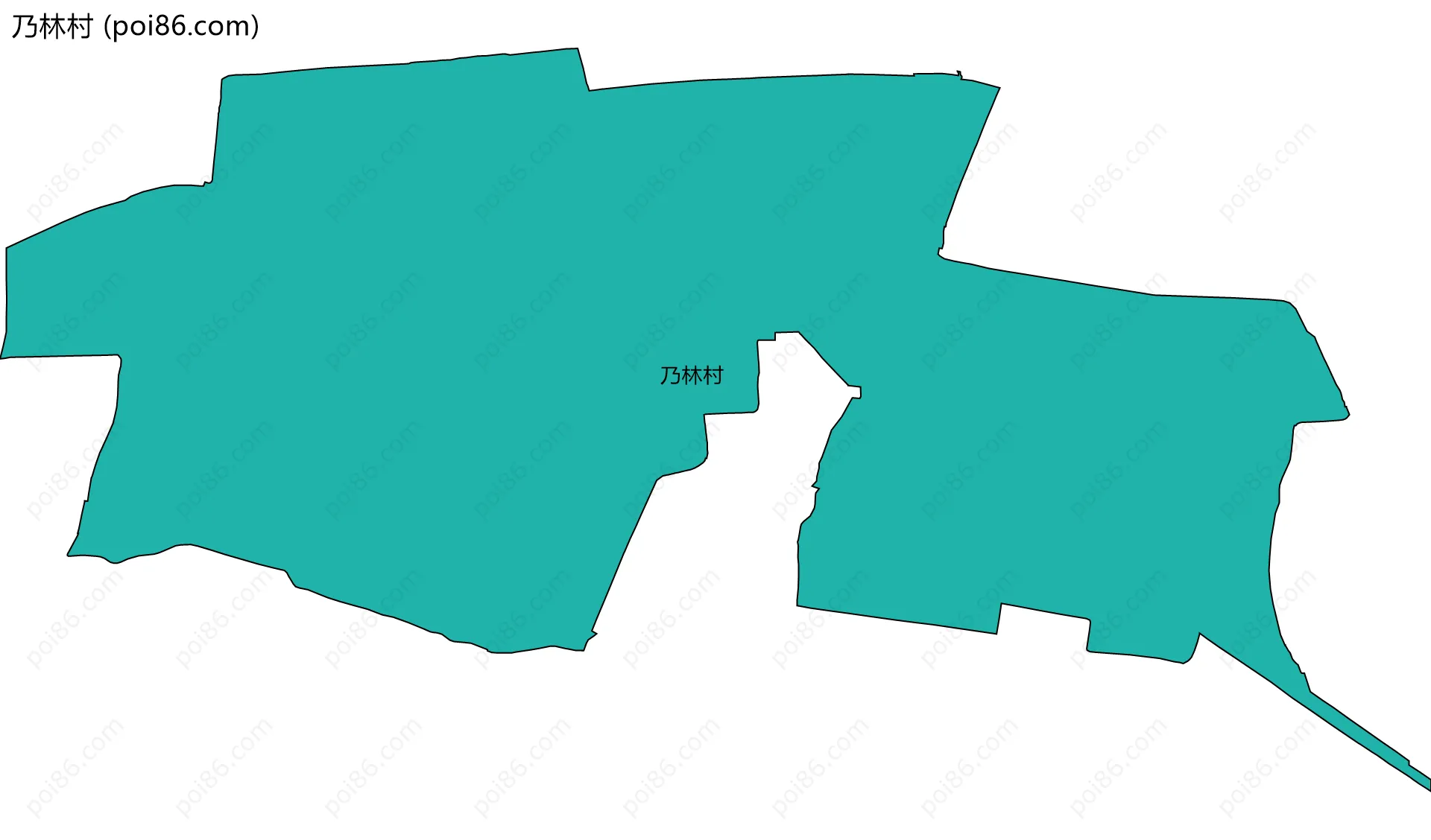 乃林村边界地图