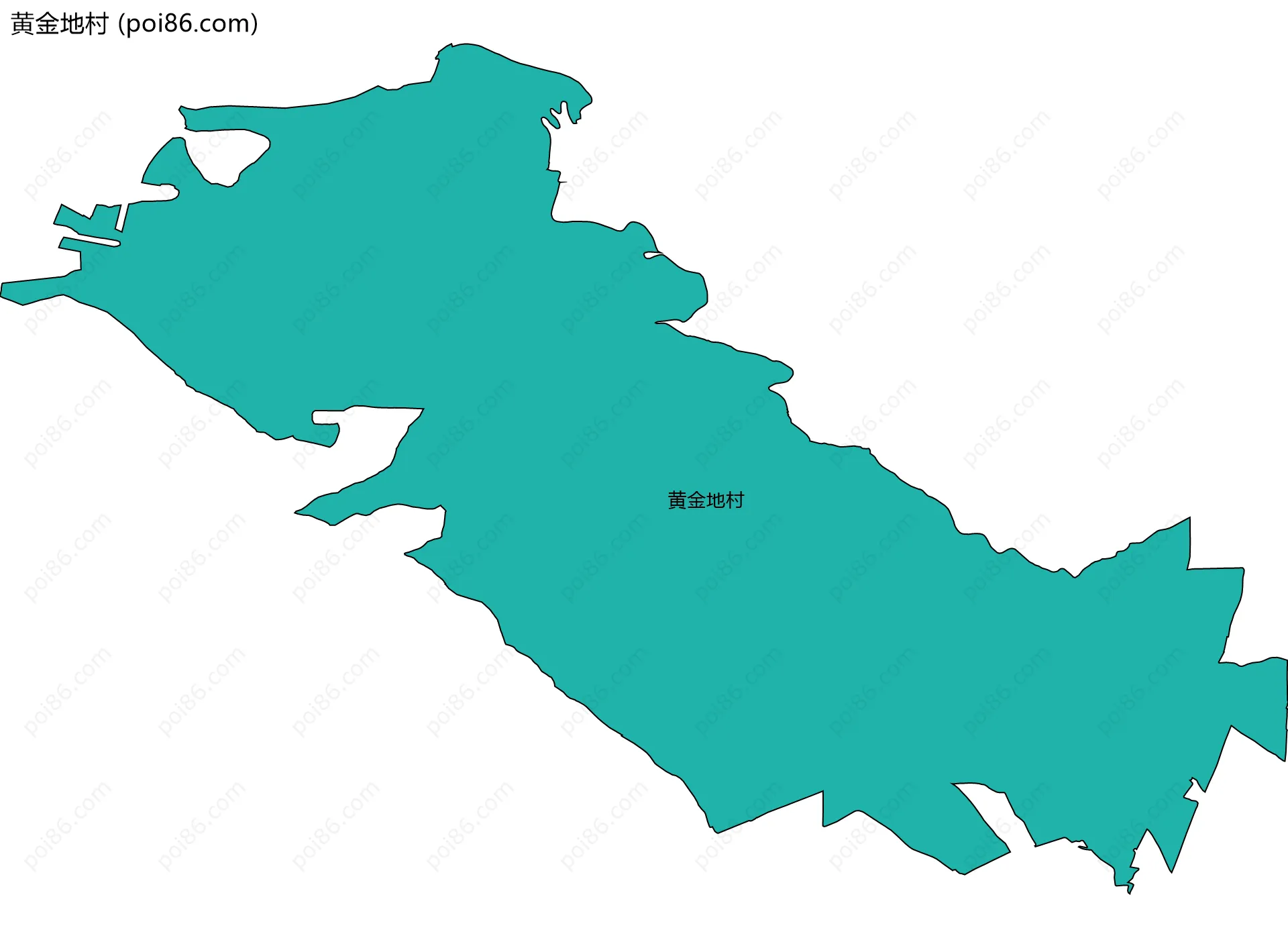 黄金地村边界地图