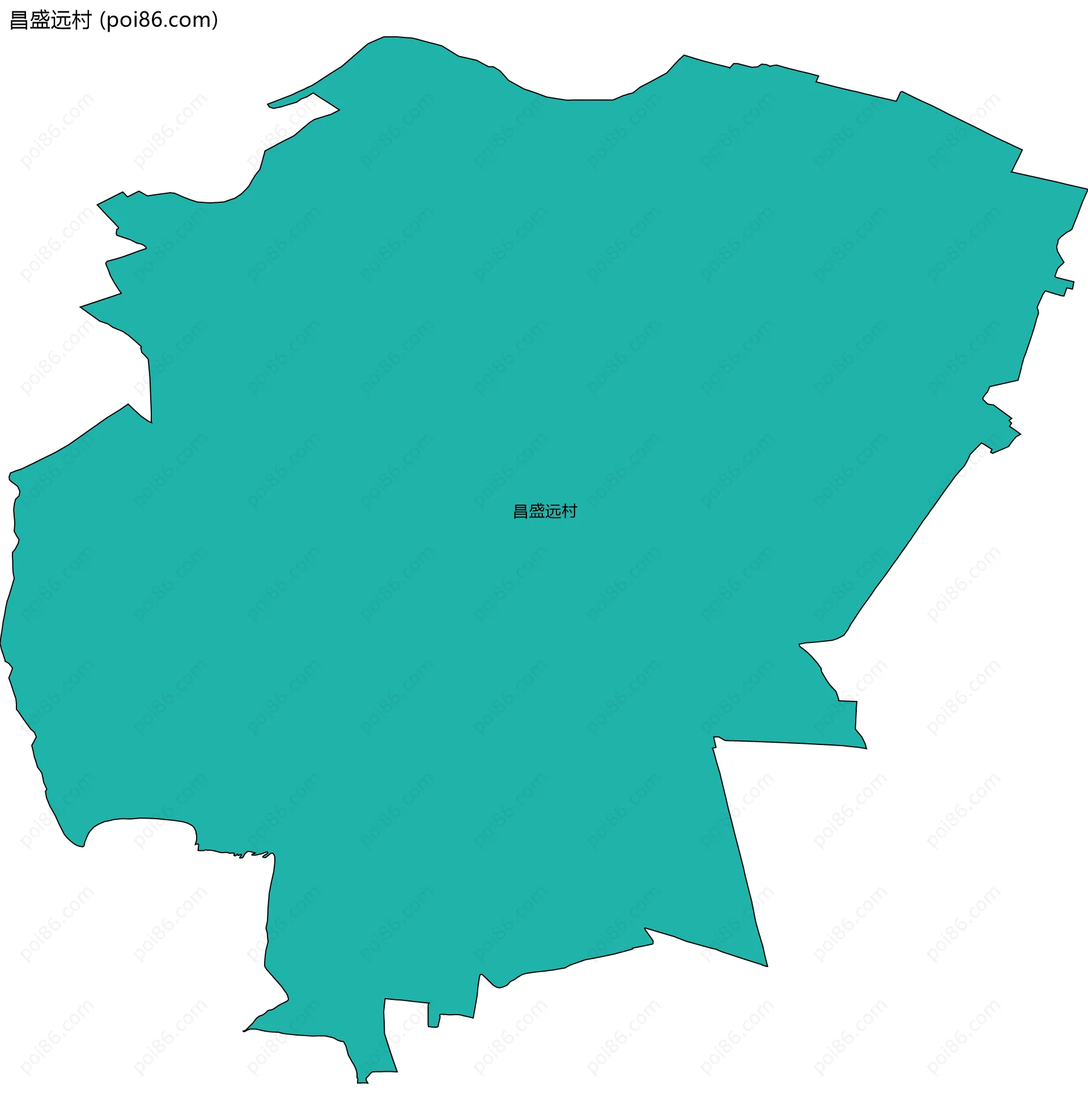 昌盛远村边界地图