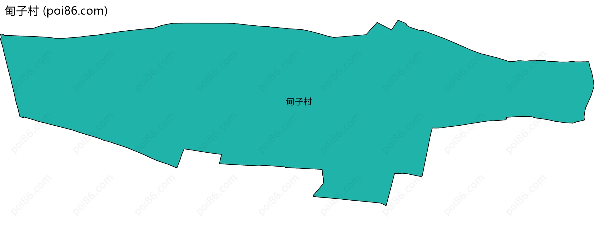 甸子村边界地图