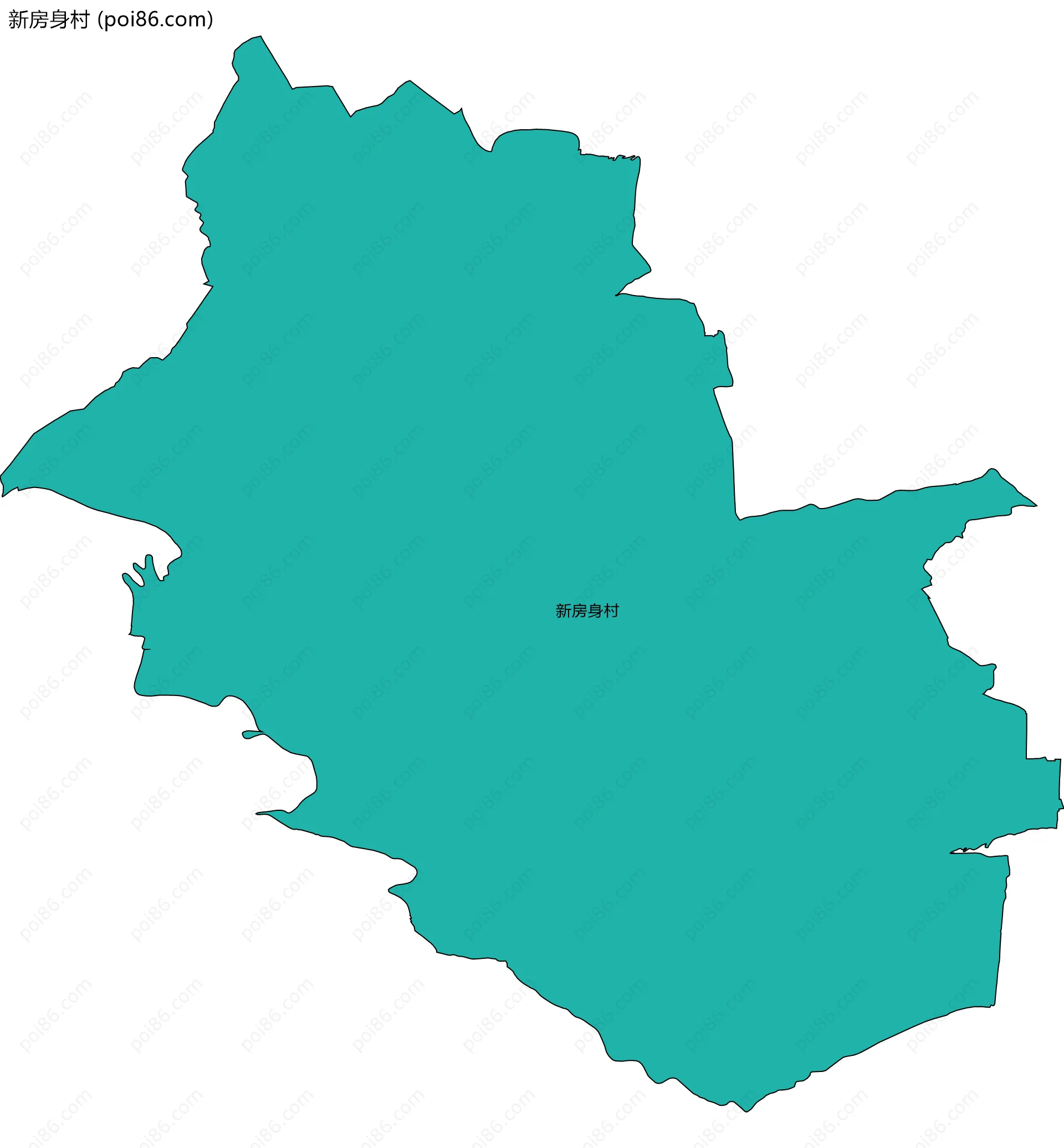 新房身村边界地图