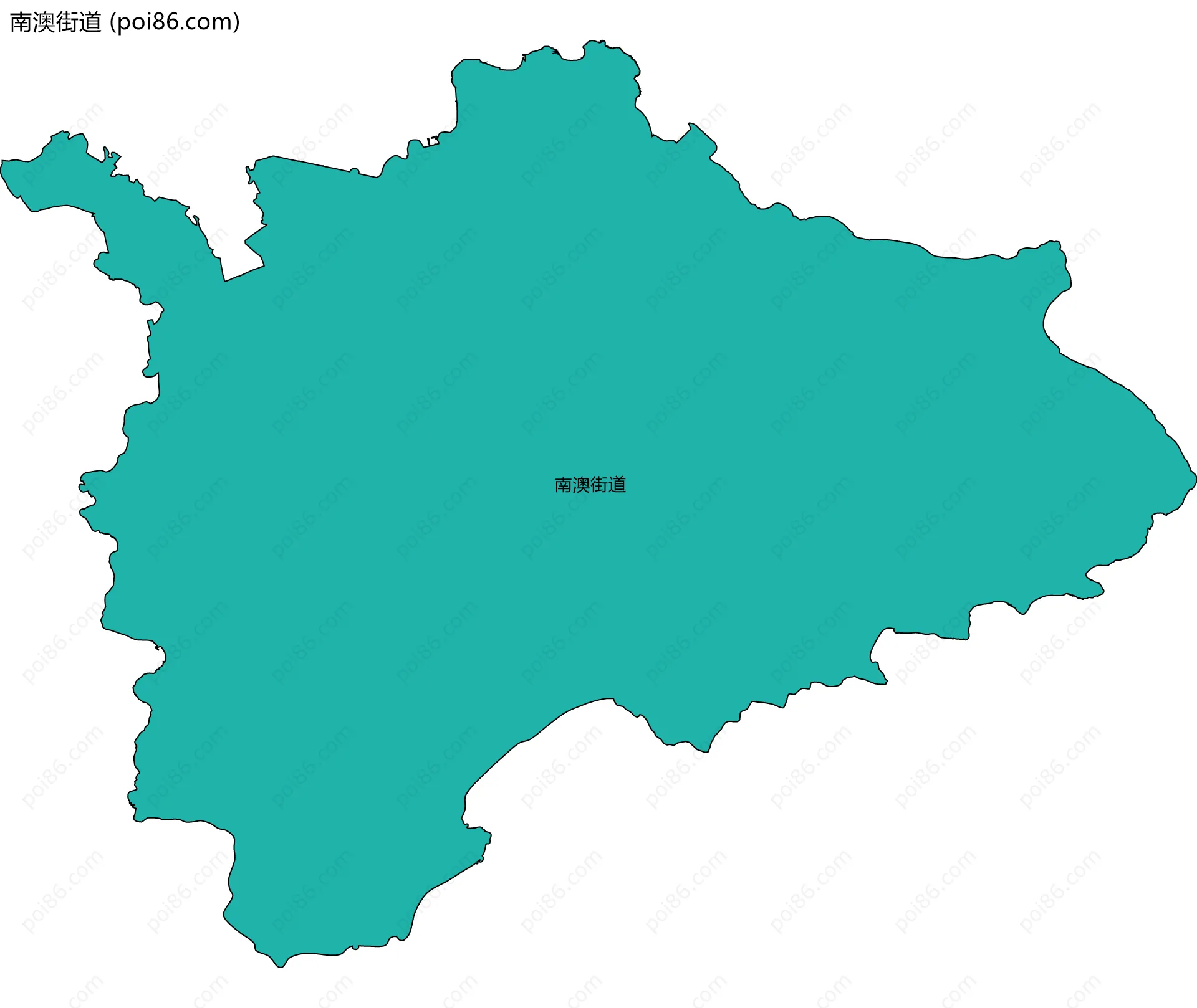 南澳街道边界地图
