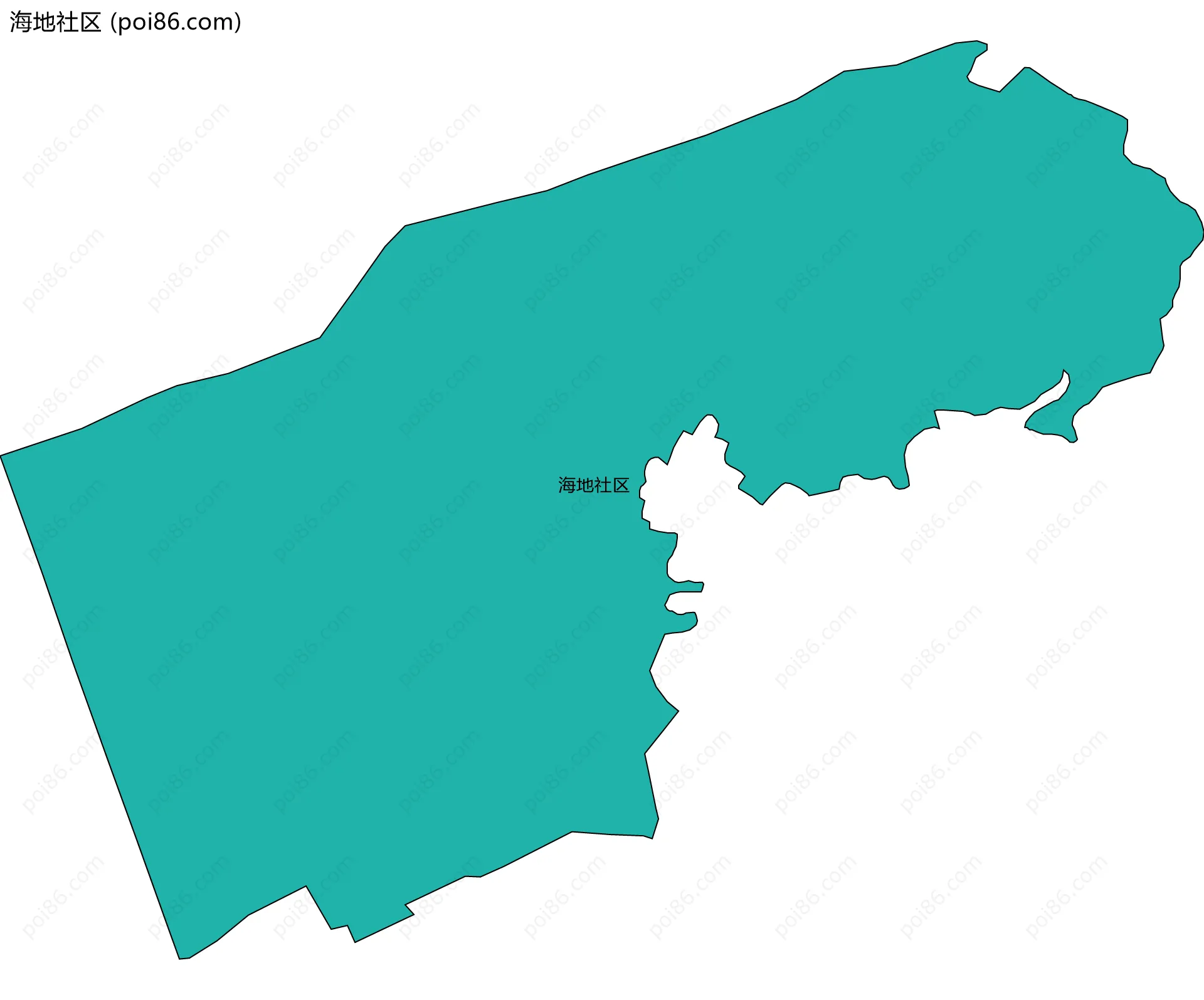 海地社区边界地图