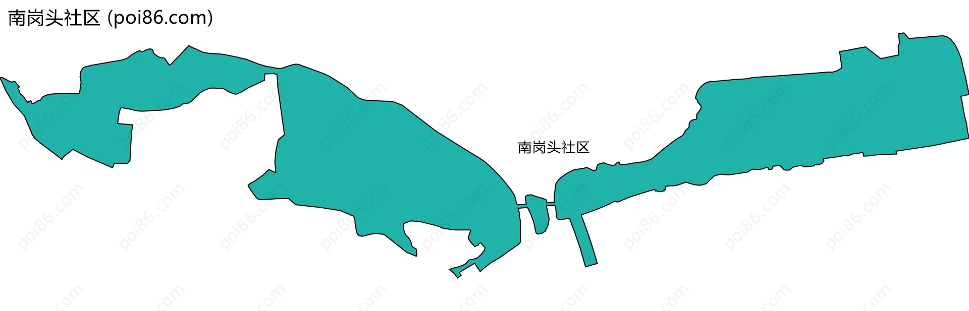 南岗头社区边界地图