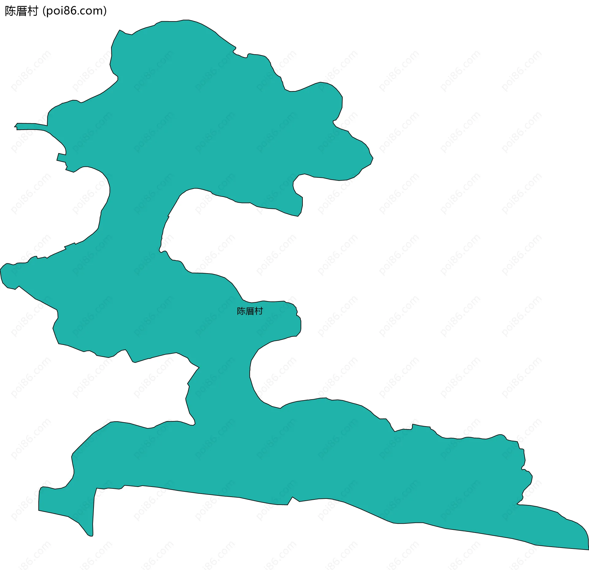 陈厝村边界地图