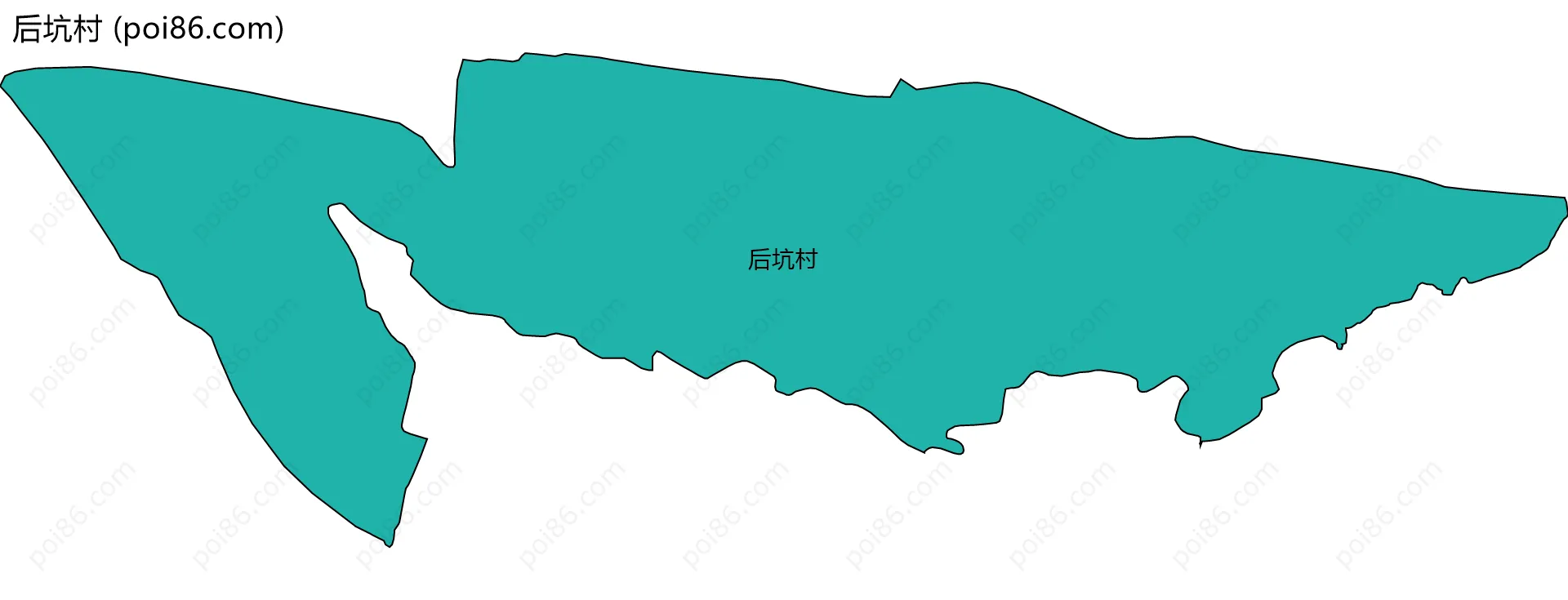 后坑村边界地图