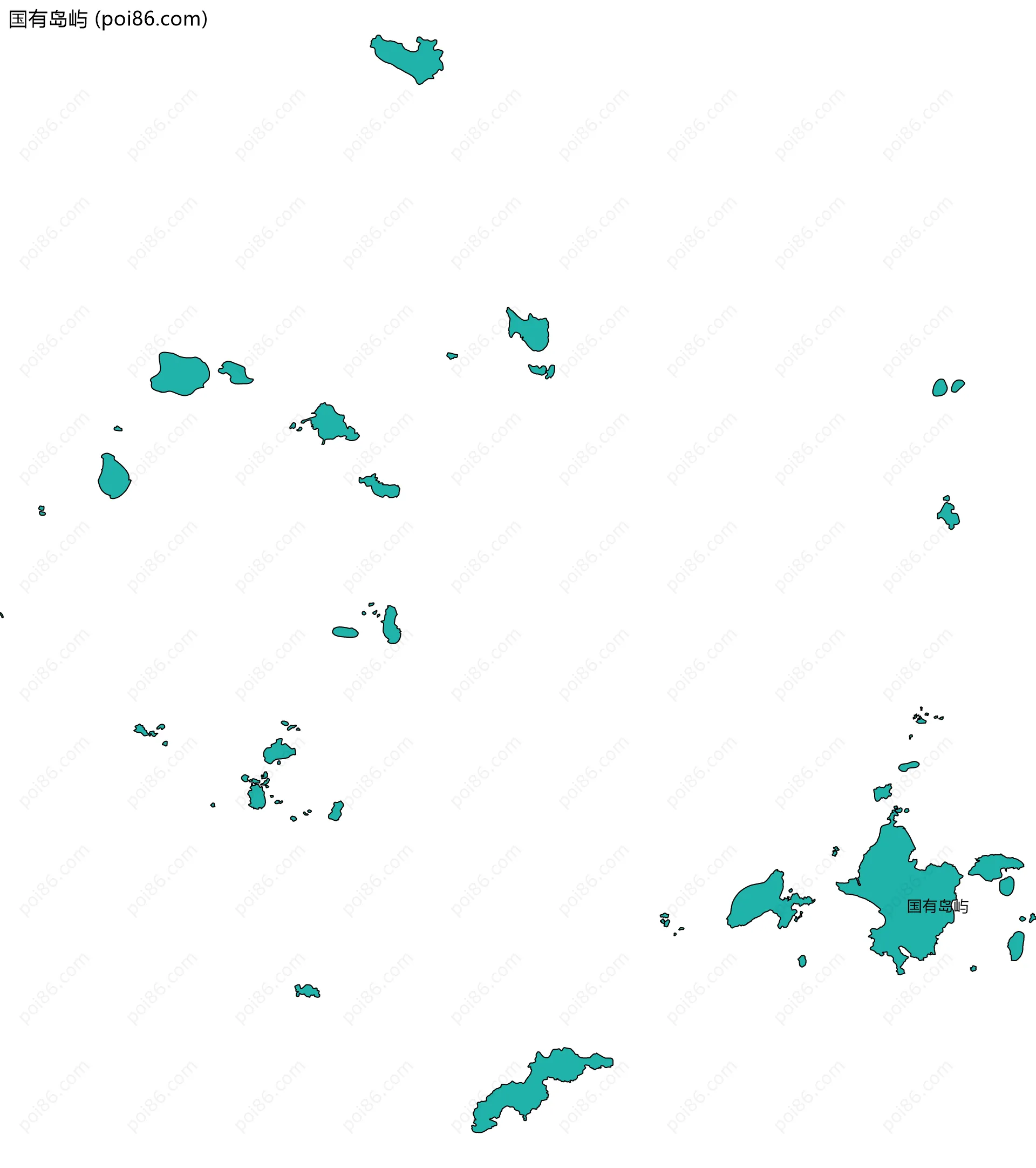 国有岛屿边界地图