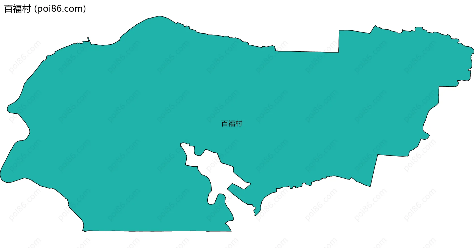 百福村边界地图