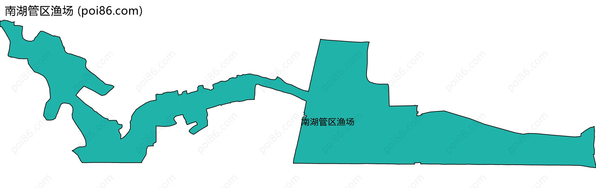 南湖管区渔场边界地图