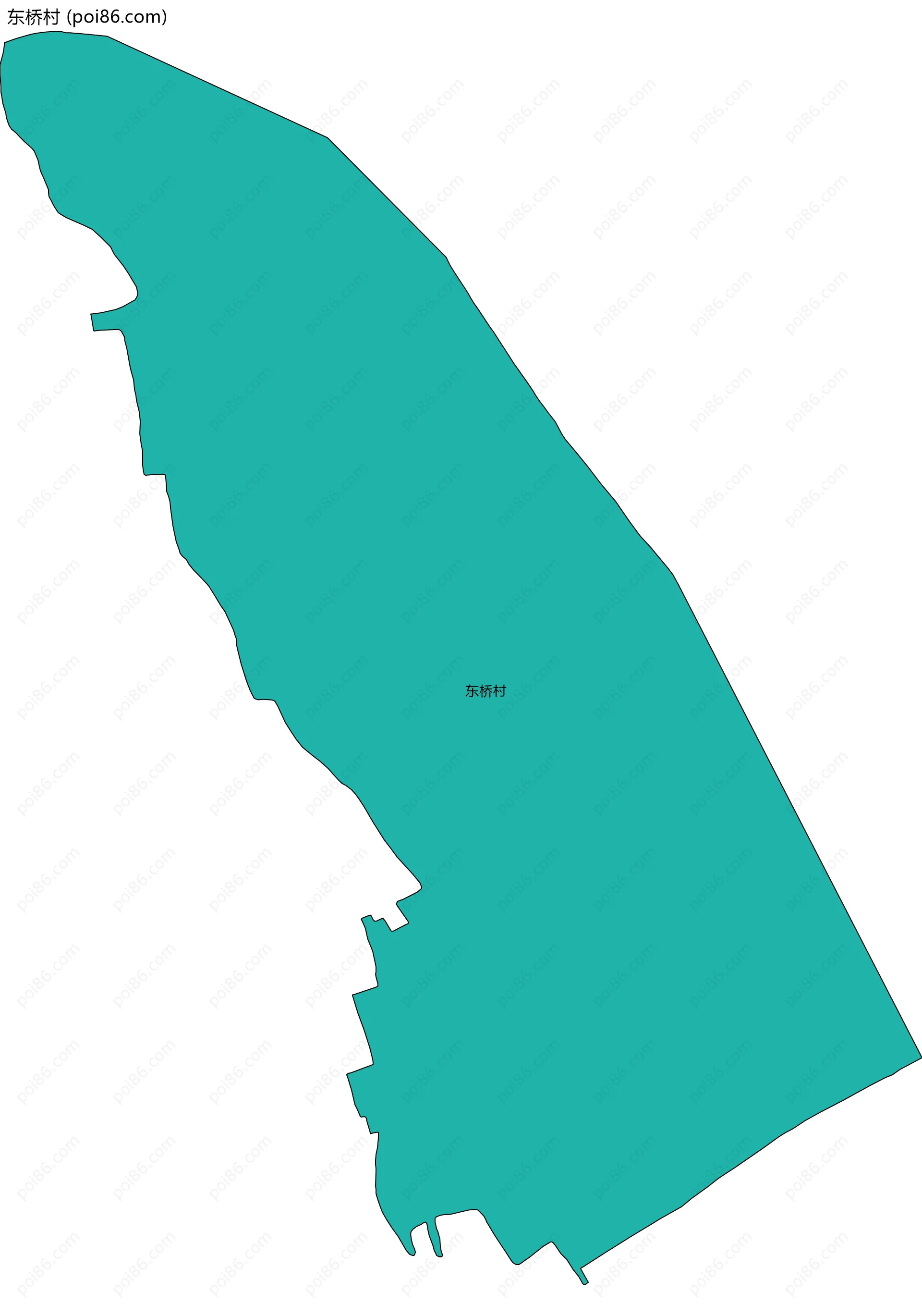 东桥村边界地图
