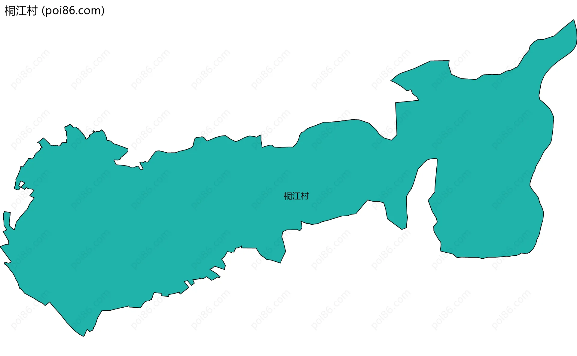 桐江村边界地图