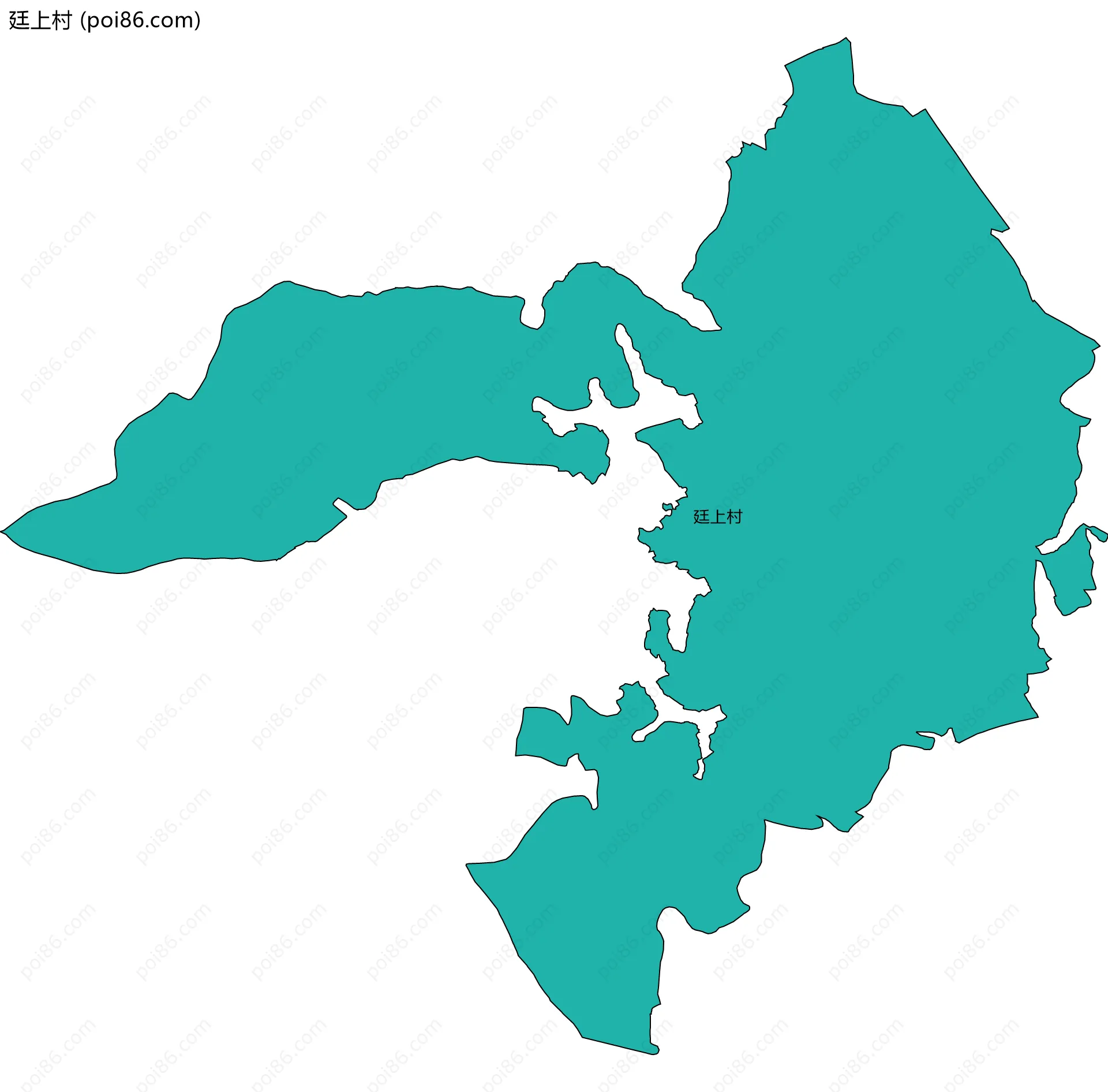 廷上村边界地图