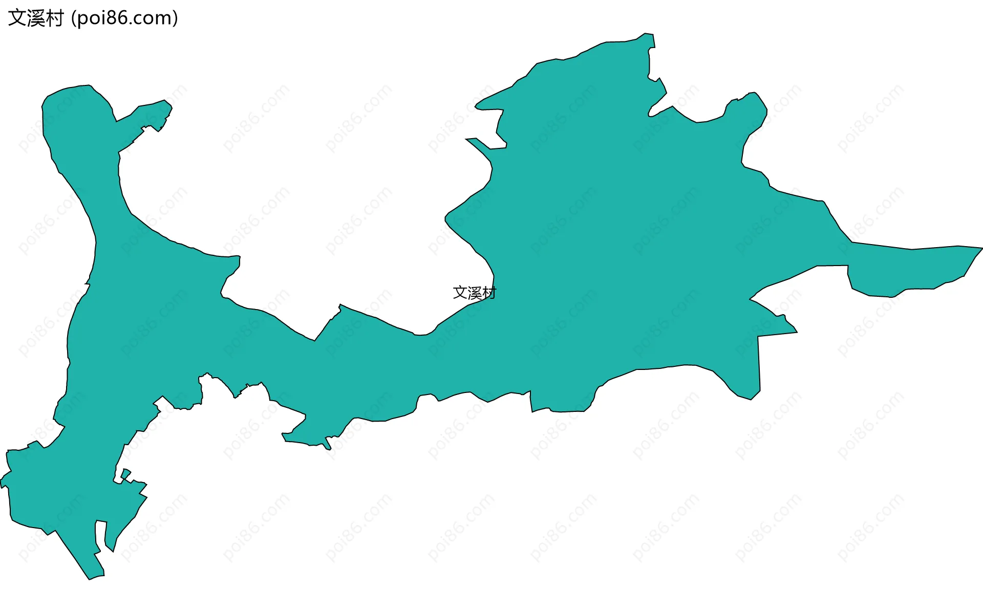 文溪村边界地图