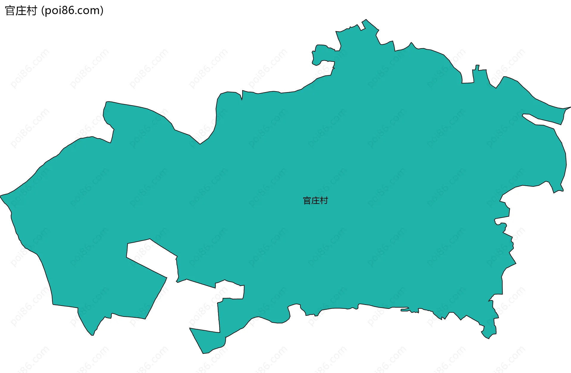 官庄村边界地图