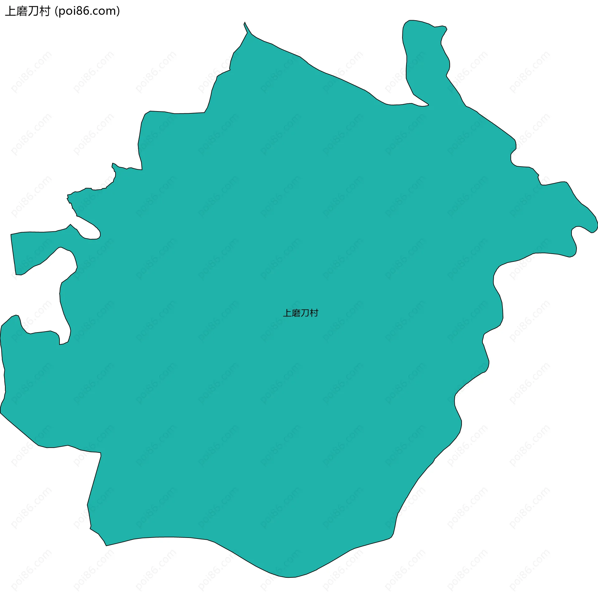 上磨刀村边界地图