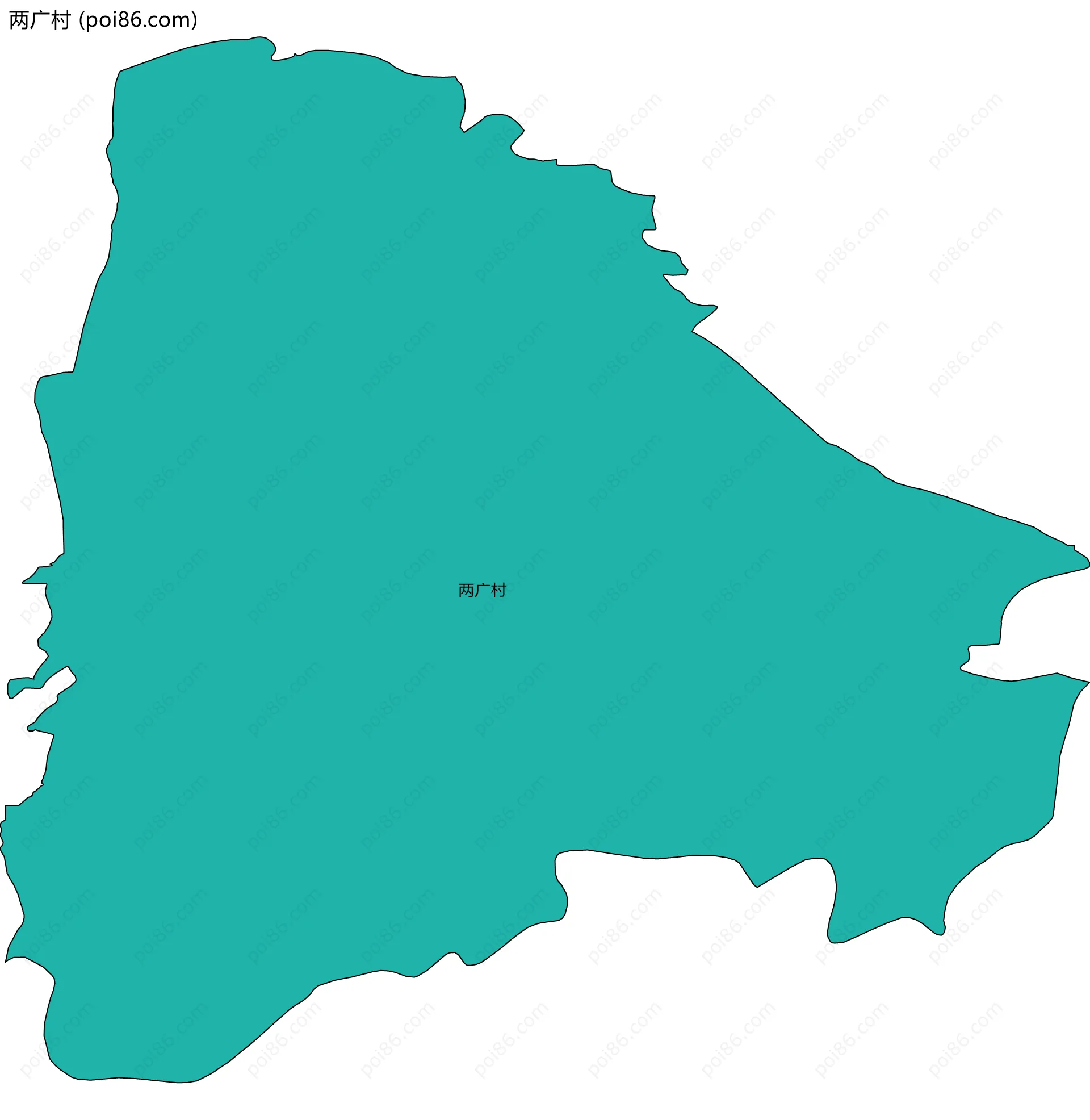 两广村边界地图