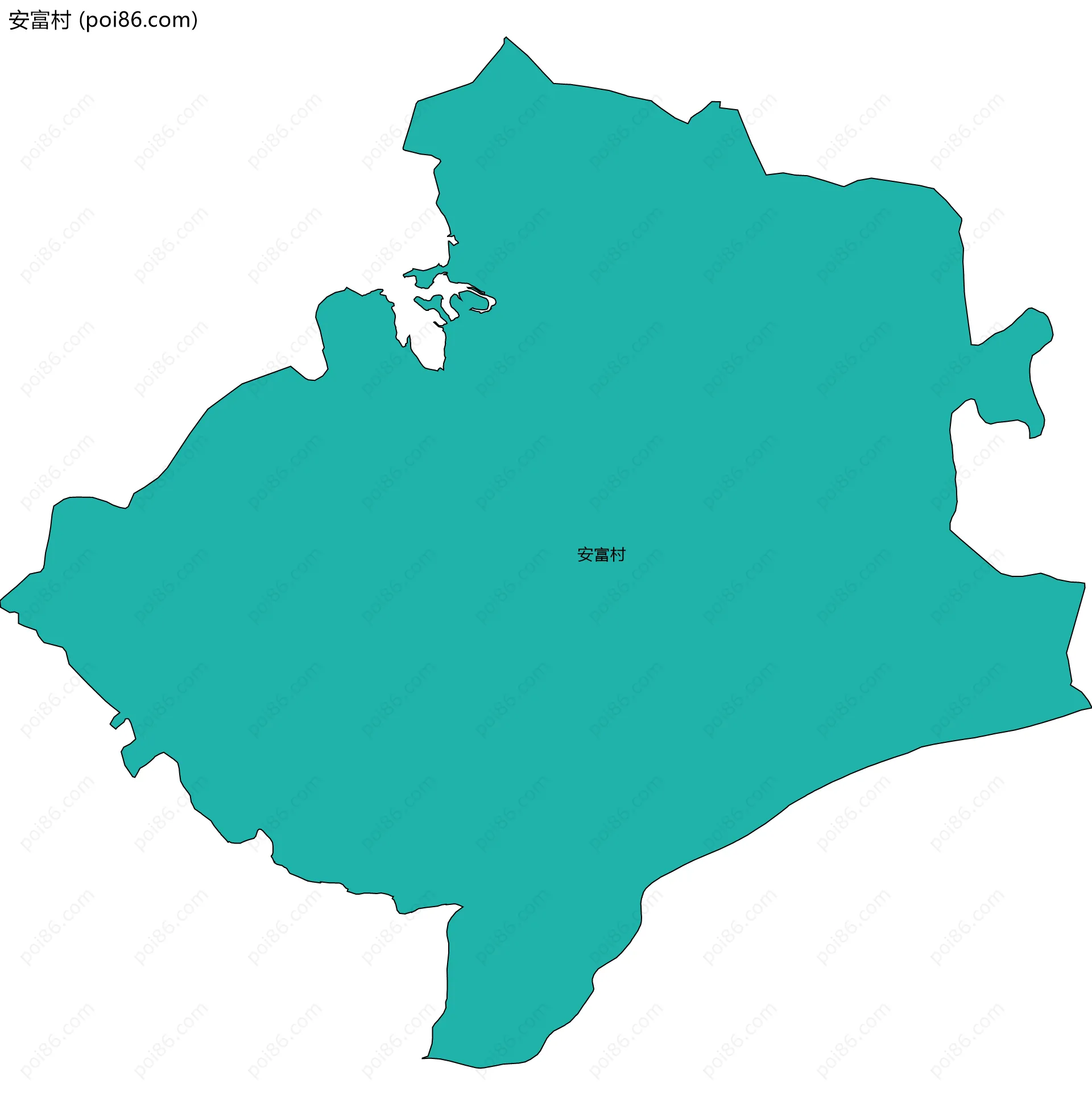 安富村边界地图