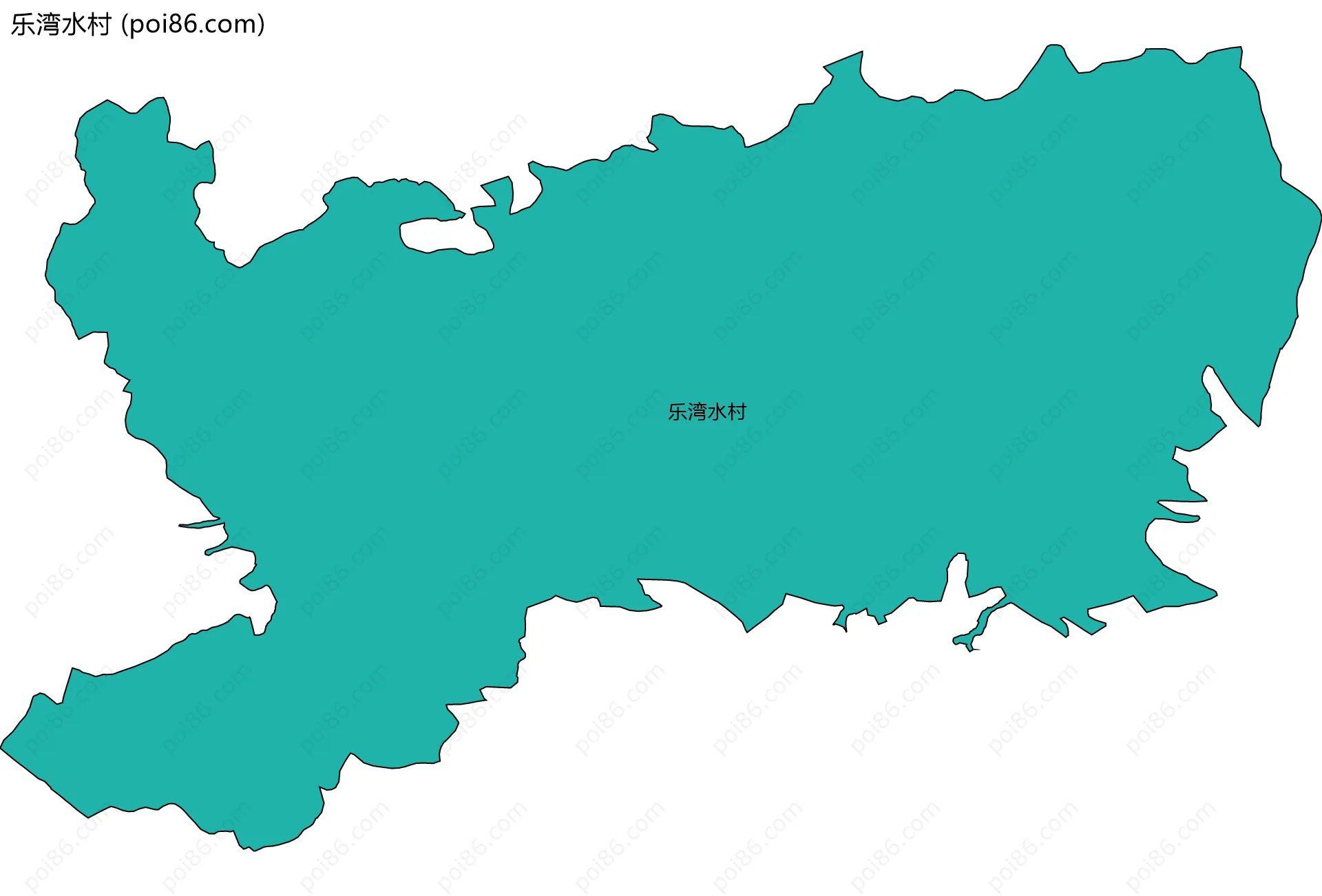 乐湾水村边界地图