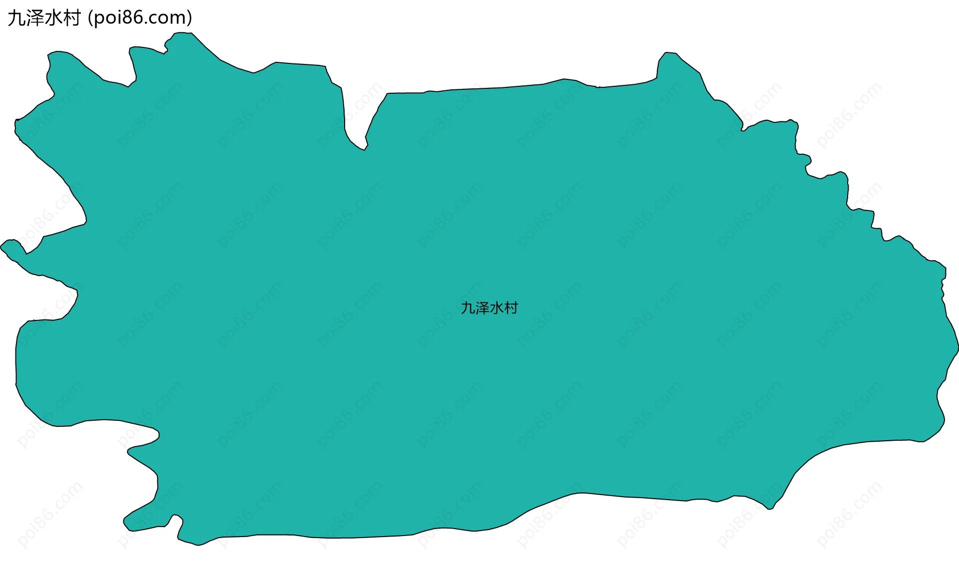 九泽水村边界地图